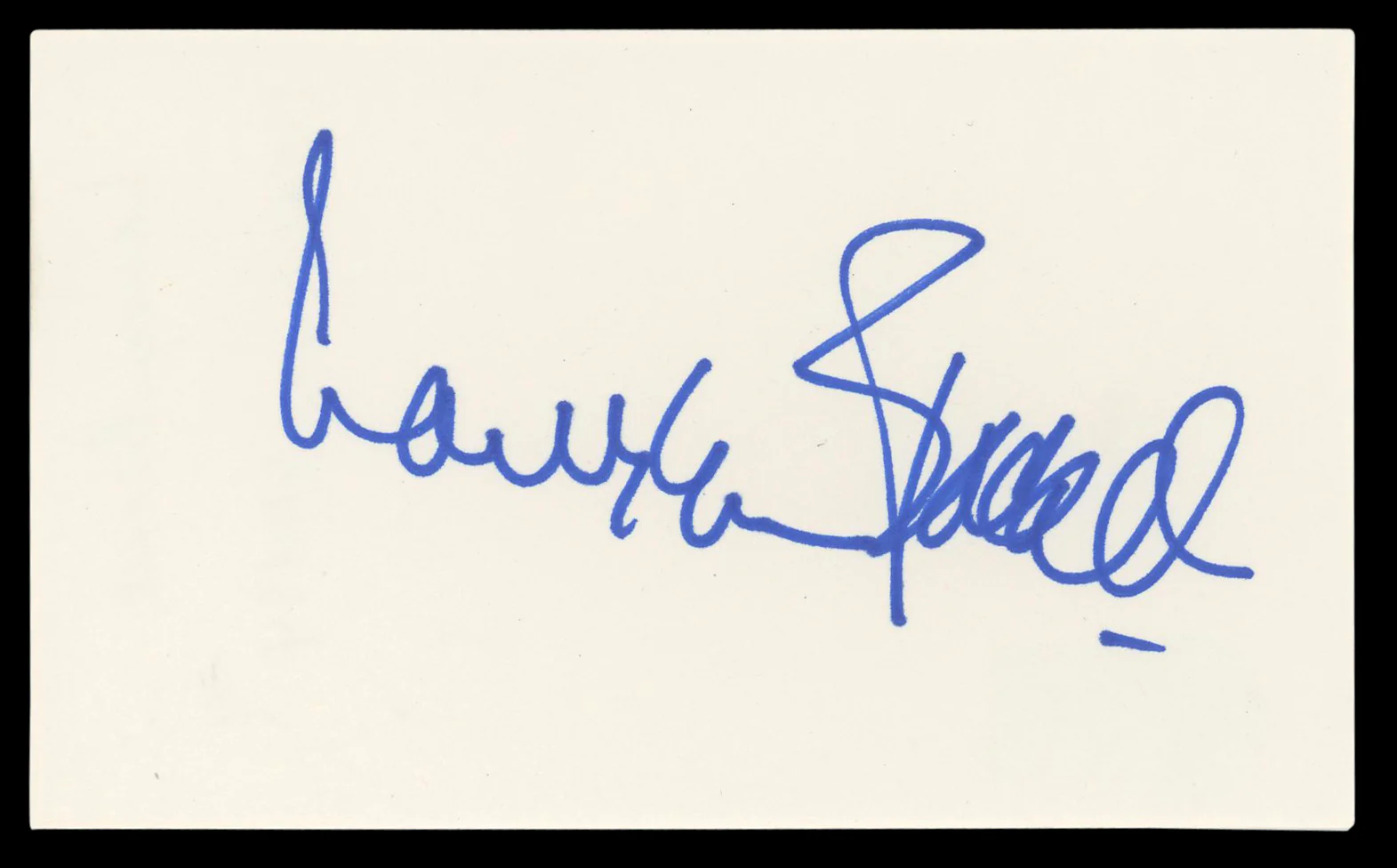 Lauren Bacall The Big Sleep Authentic Signed 3x5 Index Card BAS #BM56930 - Image 2