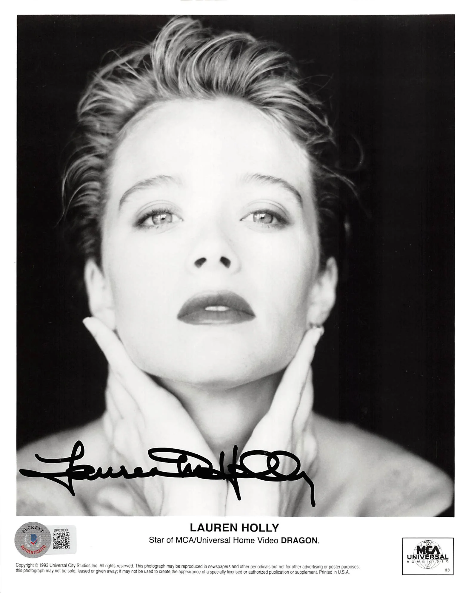 Lauren Holly Dragon Authentic Signed 8x10 Photo Autographed BAS #BK03830 - Image 2