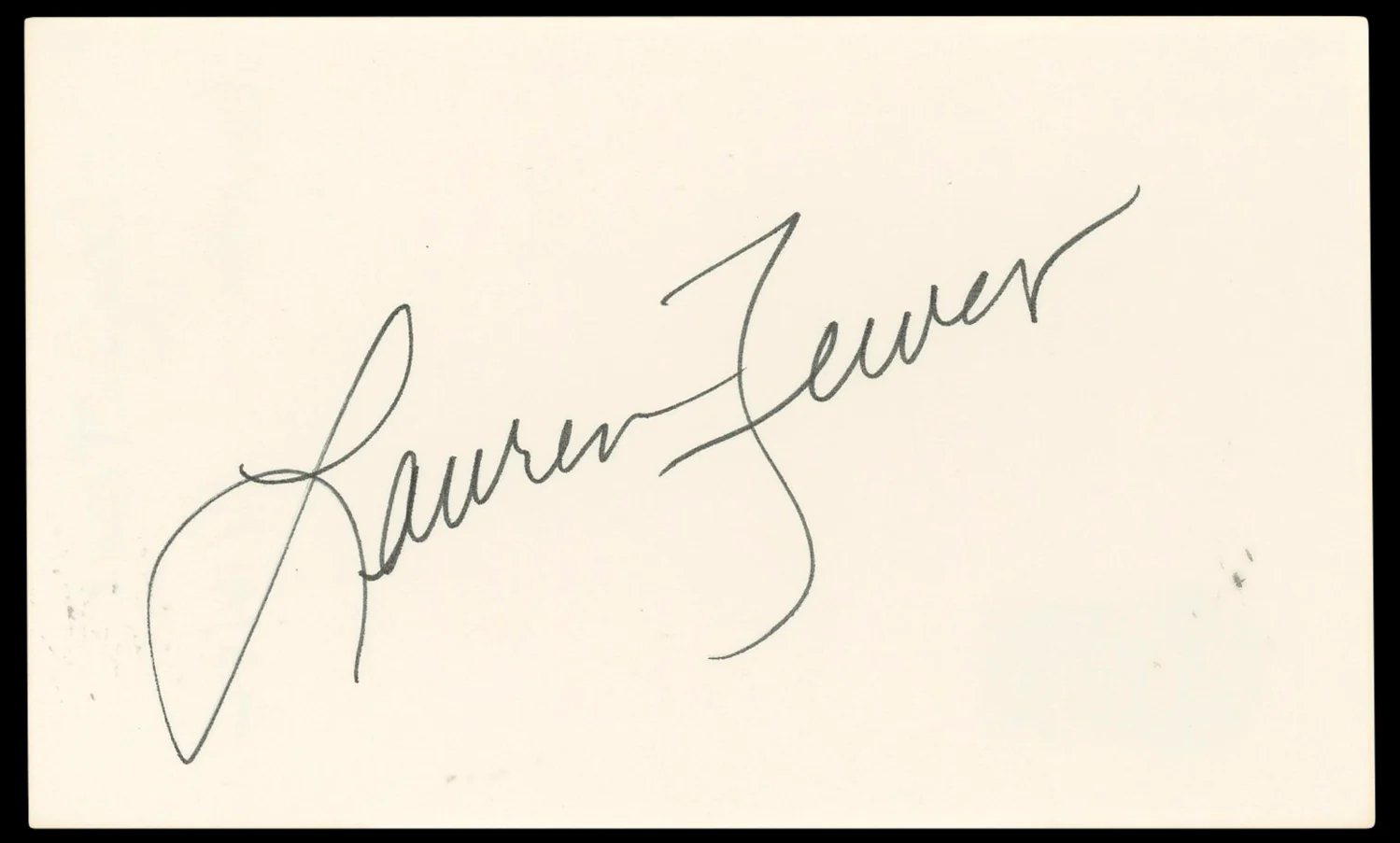 Lauren Tewes The Love Boat Authentic Signed 3x5 Index Card BAS #BN33252 - Image 2