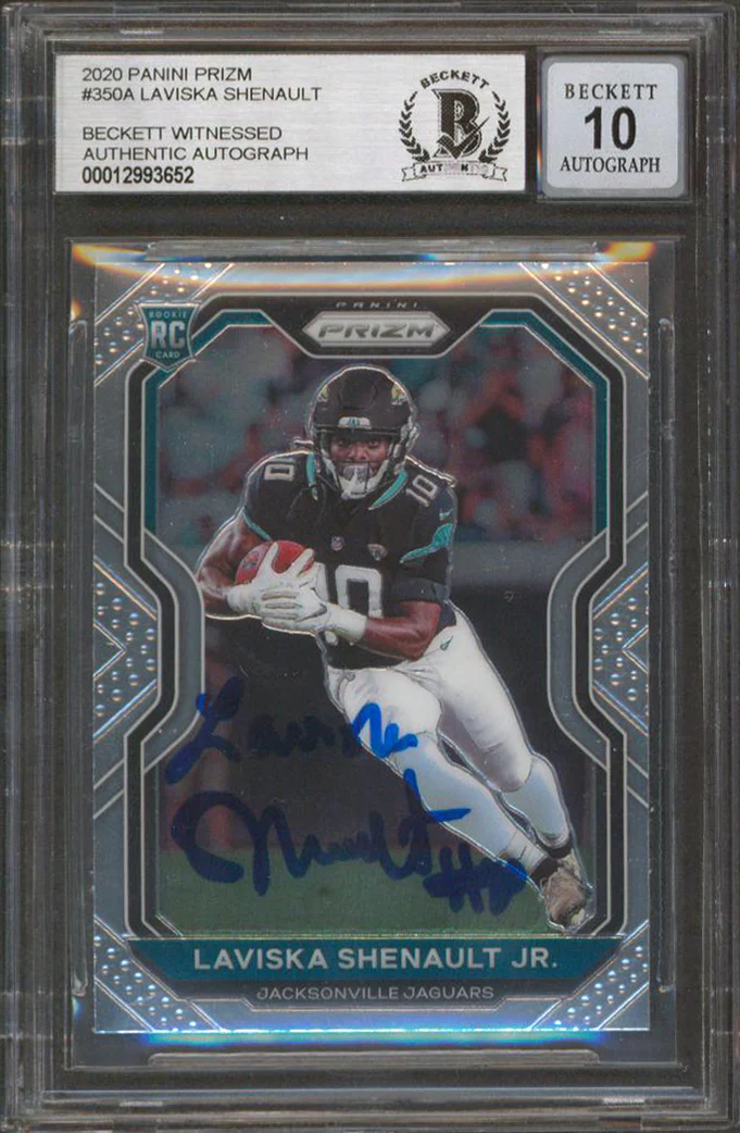 Laviska Shenault Signed 2020 Panini Prizm #350A Rookie Card Auto 10! BAS Slabbed - Image 2