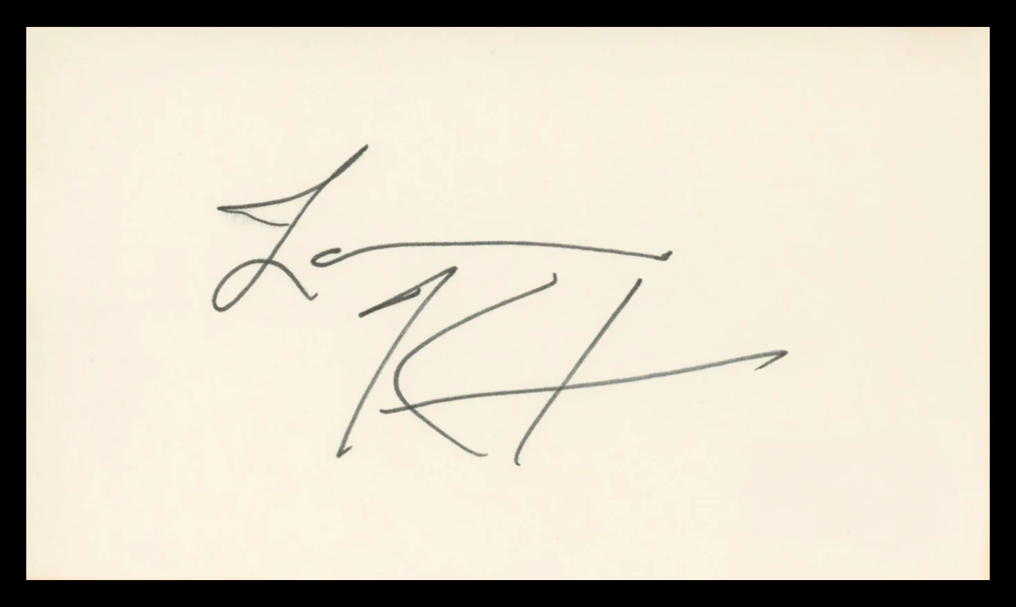 Lawrence Kasdan Star Wars ESB Authentic Signed 3x5 Index Card BAS #BU64787 - Image 2