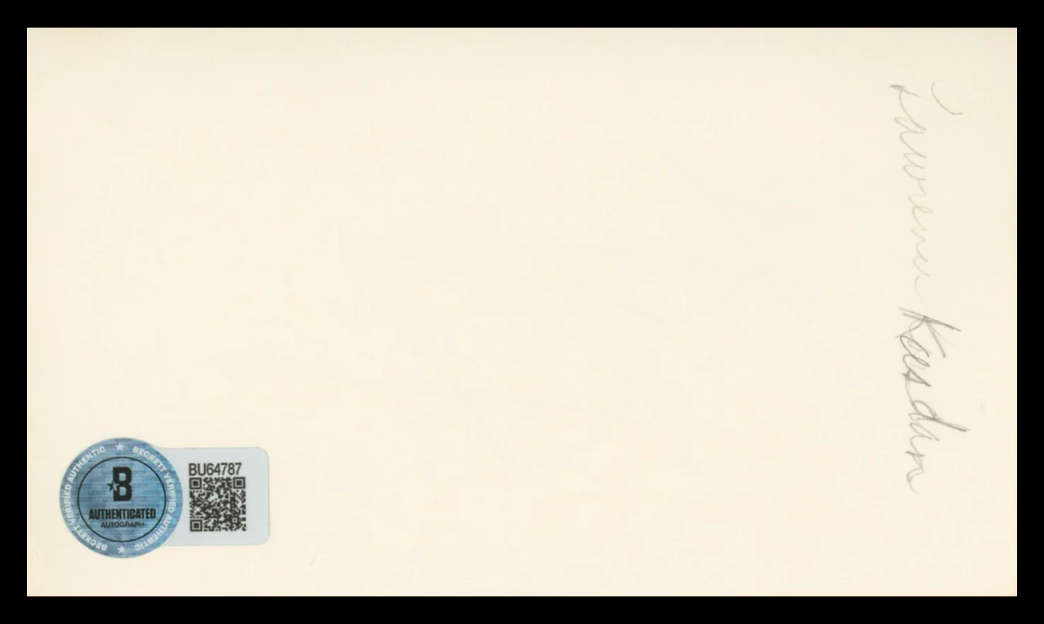 Lawrence Kasdan Star Wars ESB Authentic Signed 3x5 Index Card BAS #BU64787 - Image 3
