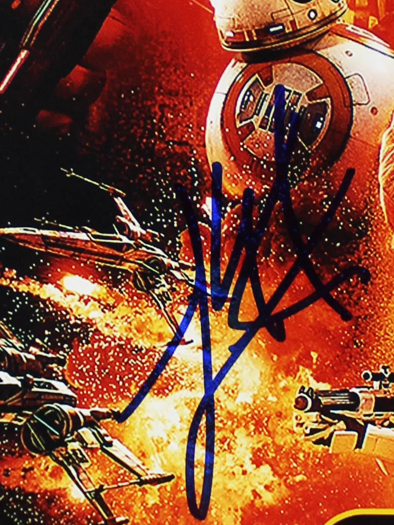 Lawrence Kasdan Star Wars The Force Awakens Signed 11x17 Photo BAS #U70212 - Image 3