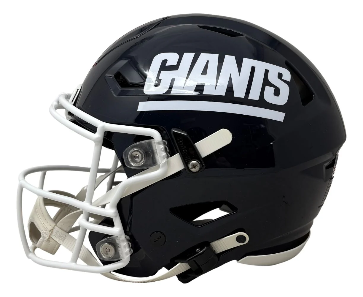 Lawrence Taylor Signed Giants FS T/B Authentic SpeedFlex Helmet BAD MF BAS - Image 4