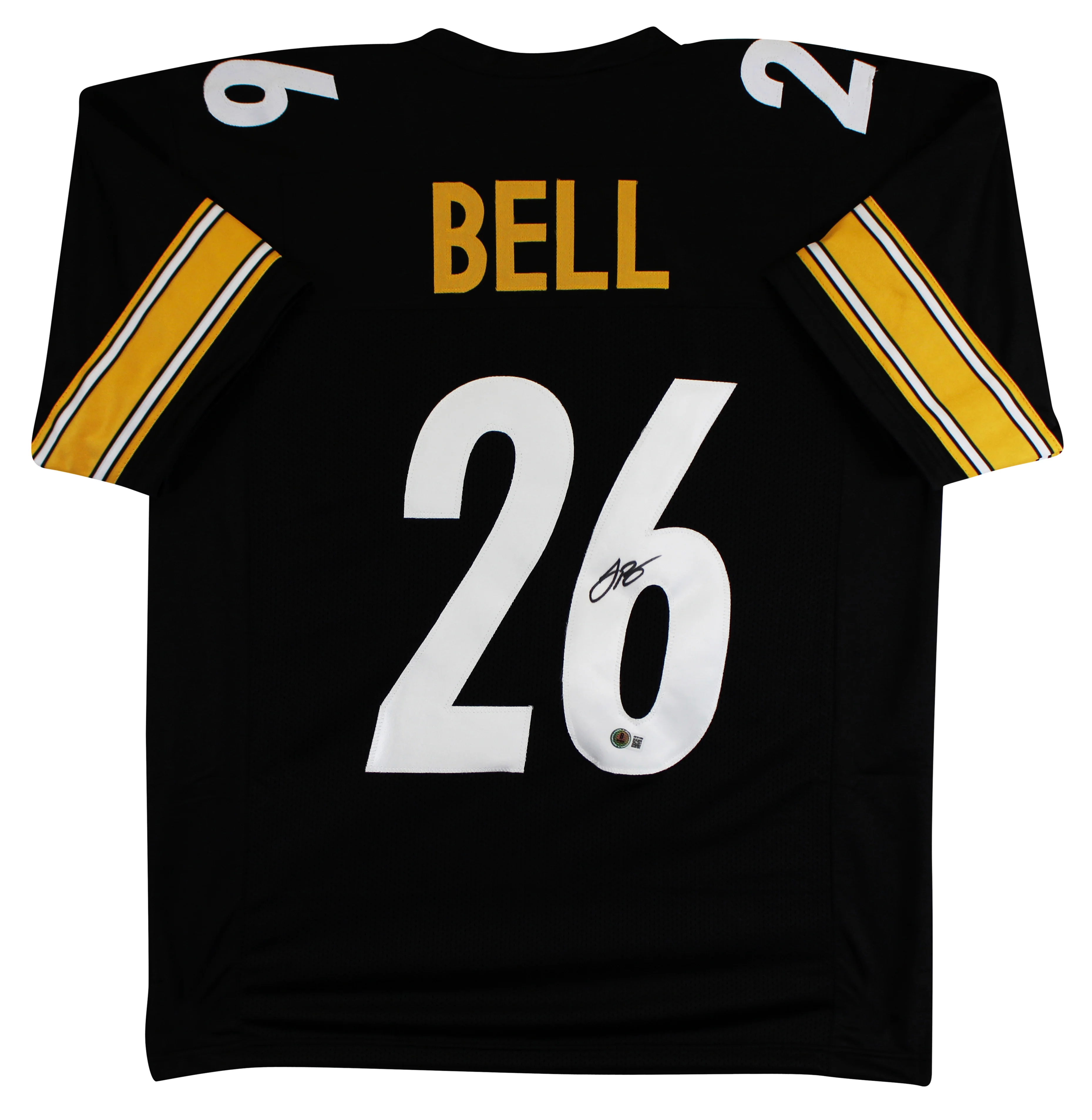 Le'Veon Bell Authentic Signed Black Pro Style Jersey Autographed BAS Witnessed - Image 2