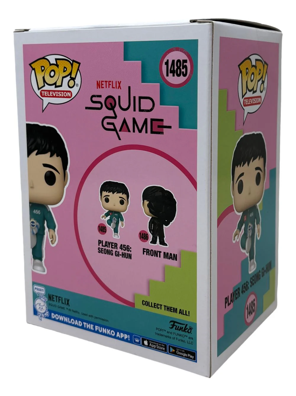 Lee Jung-Jae Signed Squid Game Player 456 Funko Pop #1485 BAS - Image 2