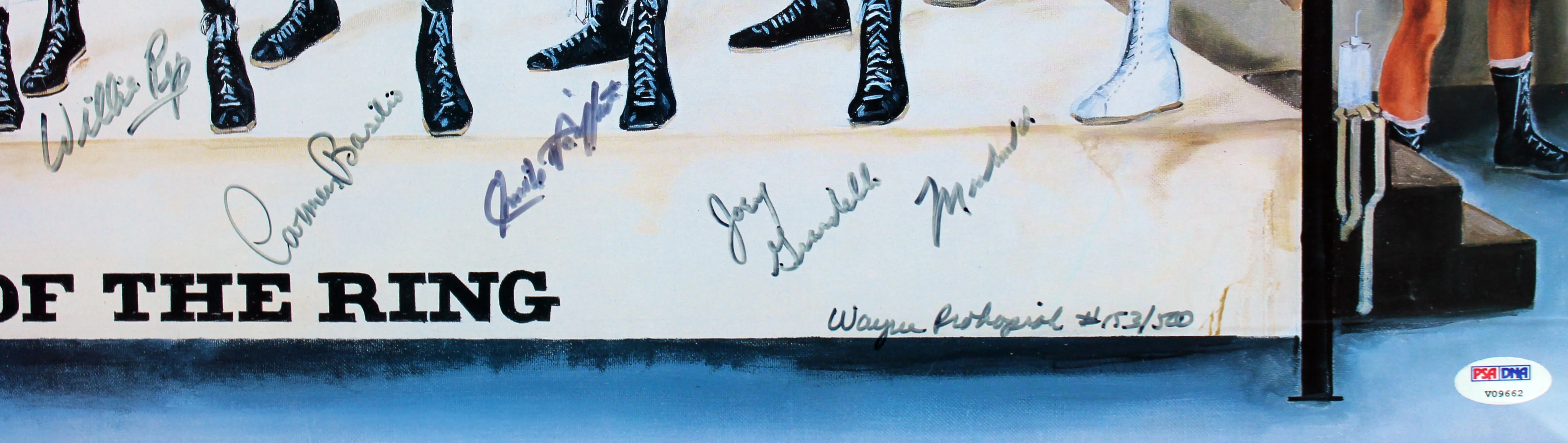 Legends Of The Ring (10 Boxers) Signed 20X33 Litho Muhammad Ali PSA/DNA & JSA - Image 3