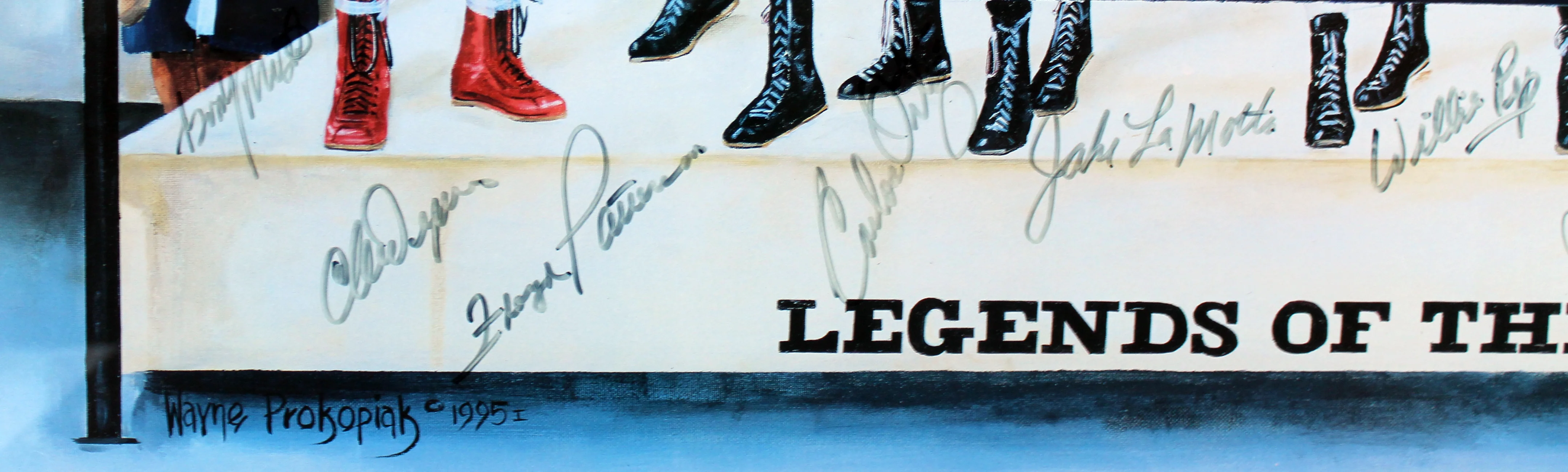 Legends Of The Ring (10 Boxers) Signed 20X33 Litho Muhammad Ali PSA/DNA & JSA - Image 4