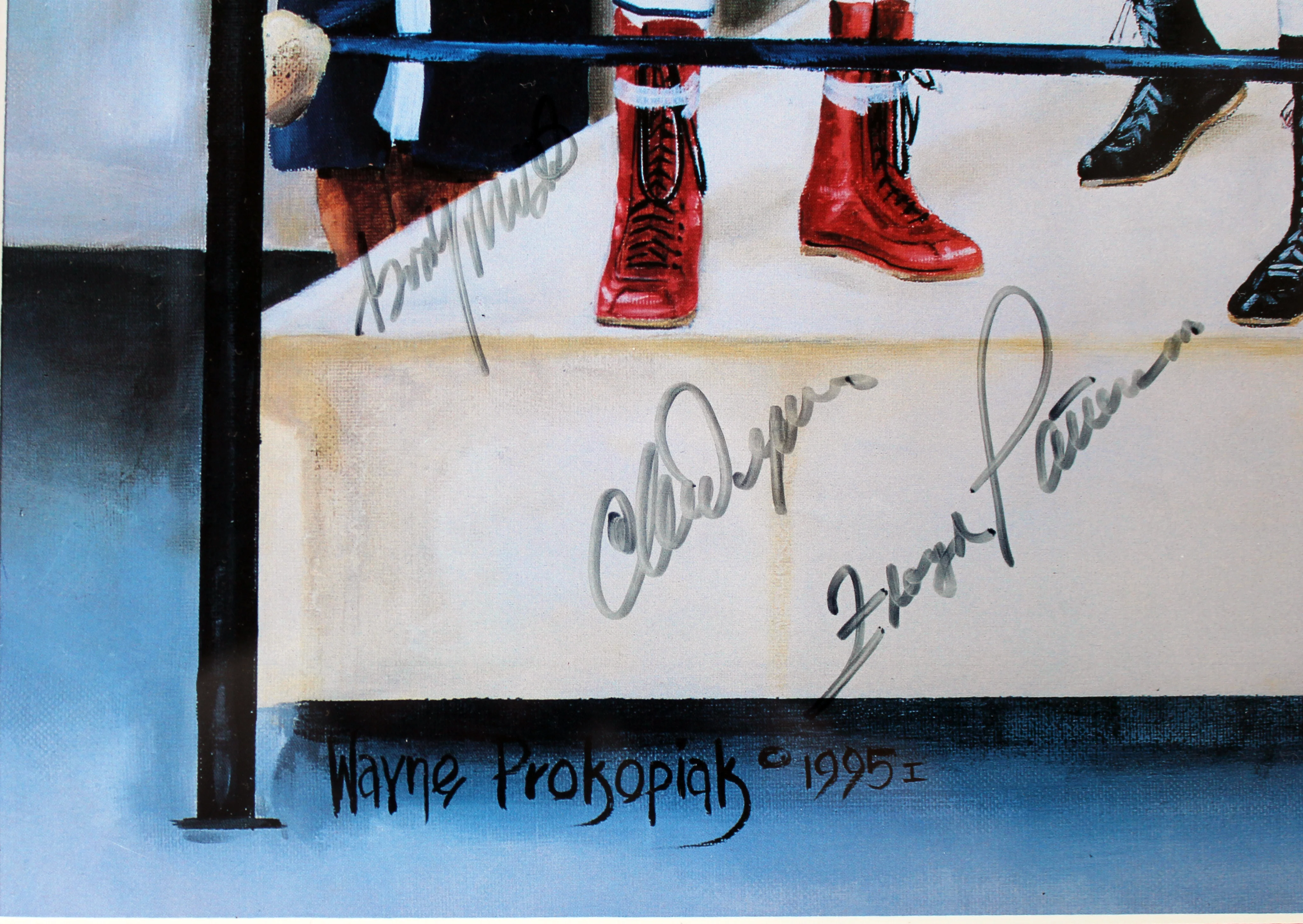 Legends Of The Ring (10 Boxers) Signed 20X33 Litho Muhammad Ali PSA/DNA & JSA - Image 5
