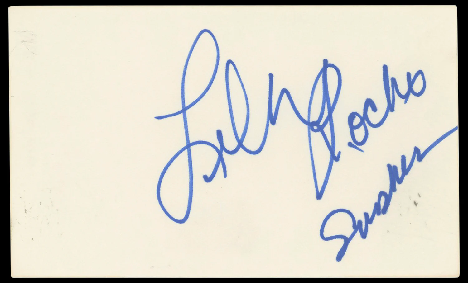 Lela Rochon Waiting to Exhale Authentic Signed 3x5 Index Card BAS #BP50599 - Image 2