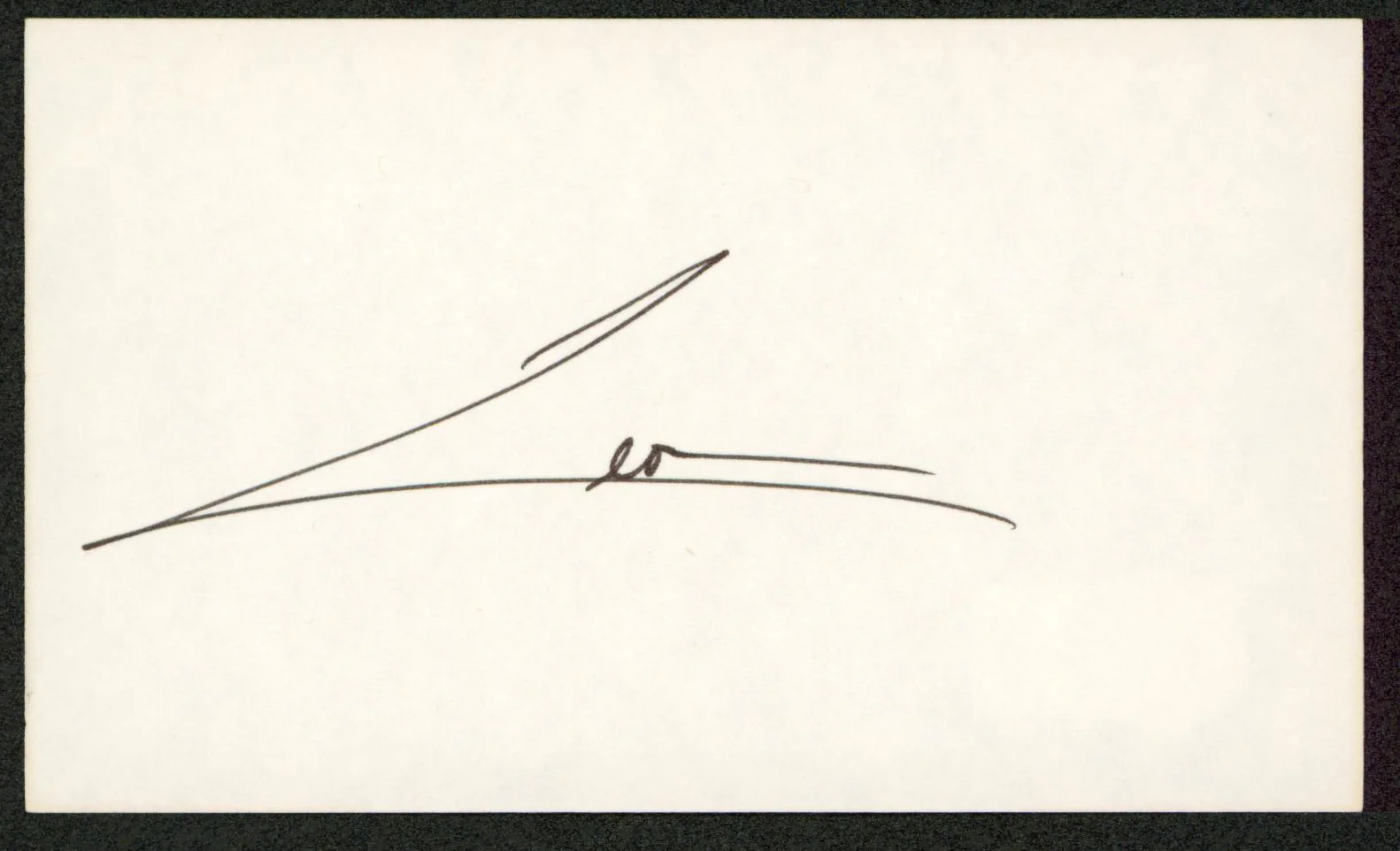 Leon Robinson Cool Runnings Authentic Signed 3x5 Index Card Autographed BAS