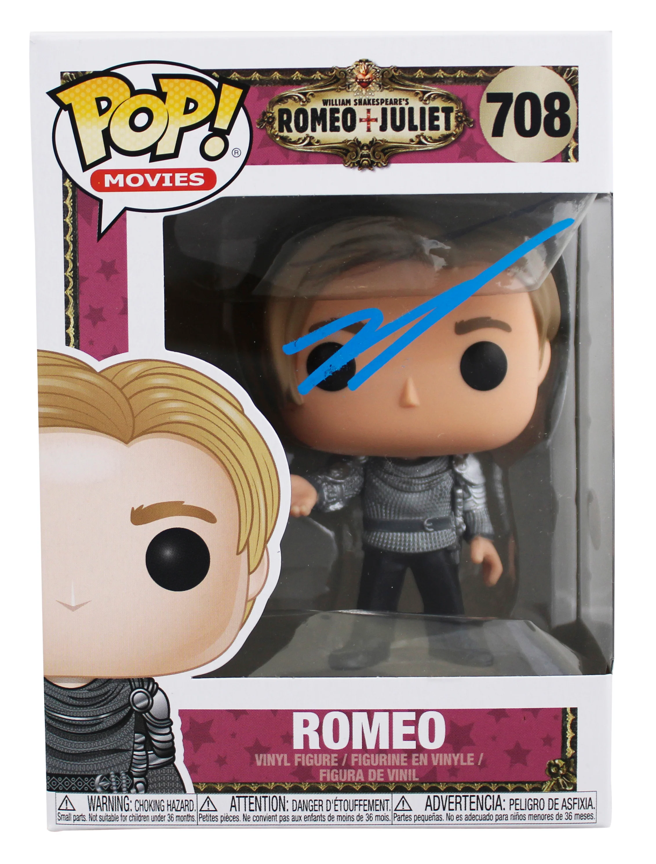 Leonardo DiCaprio Romeo & Juliet Signed #708 Funko Pop Vinyl Figure JSA #CF71502