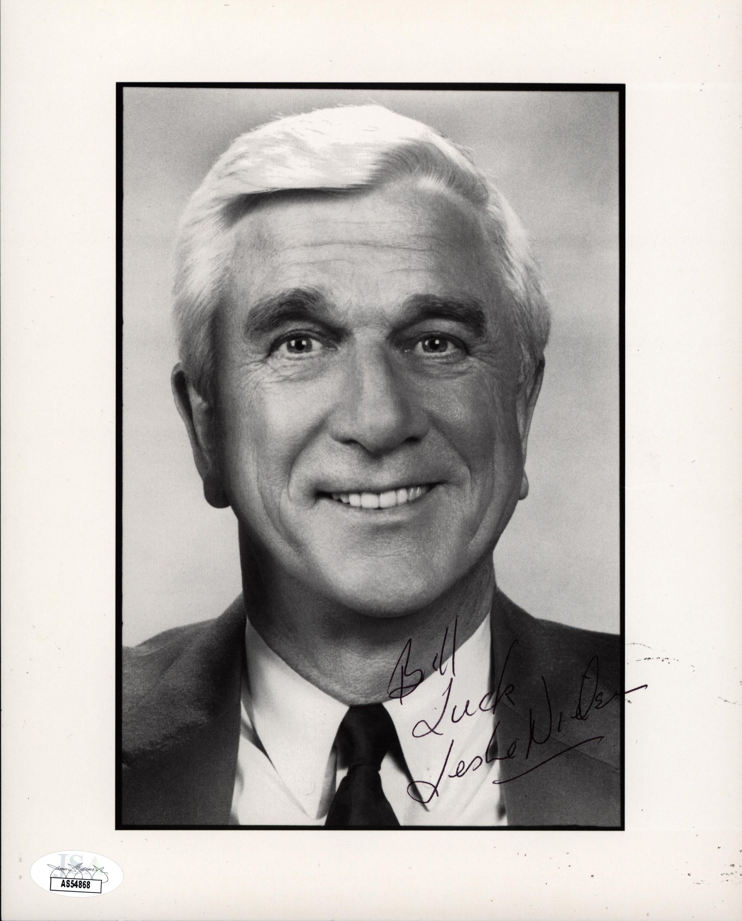 Leslie Nielson Airplane! "Luck" Authentic Signed 8x10 Photo JSA #AS54868 - Image 2