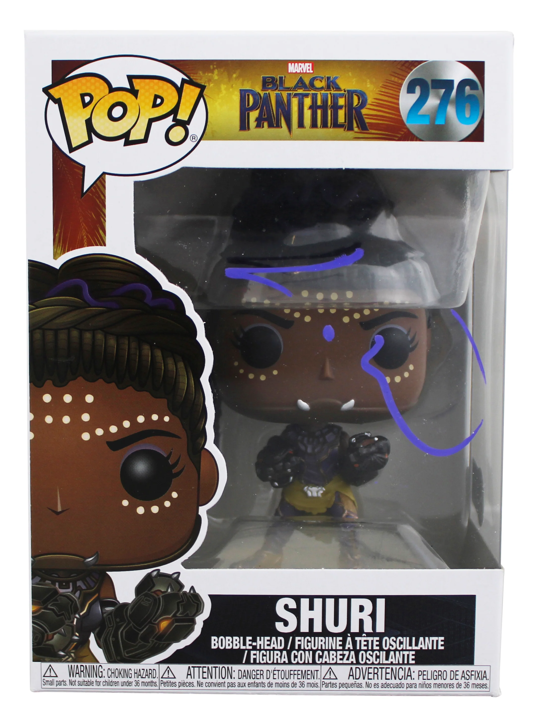 Letitia Wright Black Panther Signed Shuri #276 Funko Pop Vinyl Figure BAS - Image 2