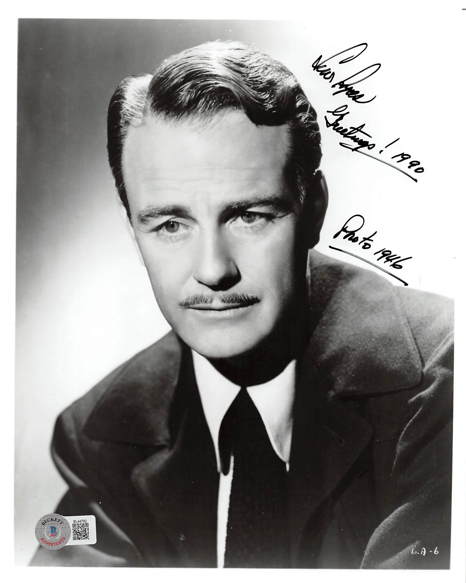 Lew Ayres All Quiet on the Western Front Signed 8x10 Photo BAS #BL44792 - Image 2