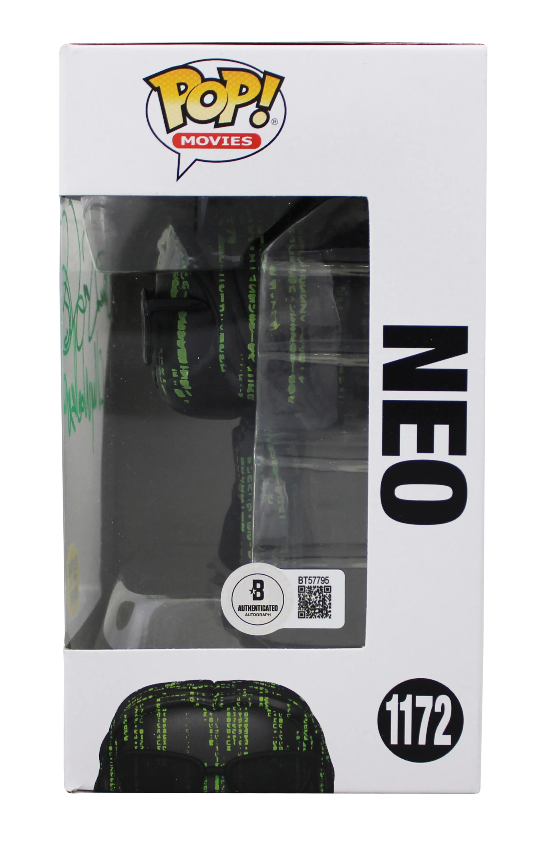 Lilly & Lana Wachowski The Matrix Signed Neo #1172 Funko Pop Figure BAS #BT57795 - Image 4