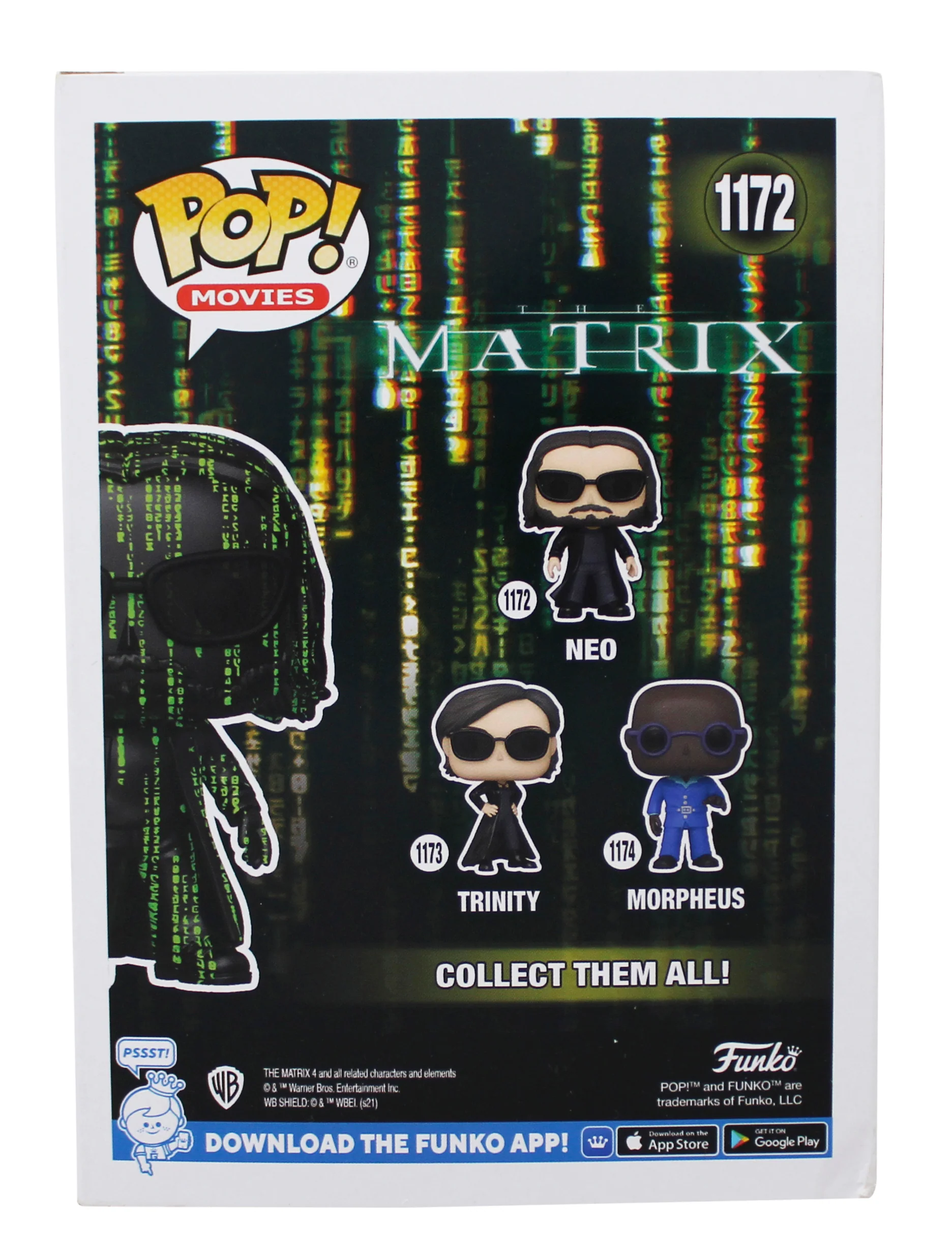 Lilly & Lana Wachowski The Matrix Signed Neo #1172 Funko Pop Figure BAS #BT57795 - Image 5