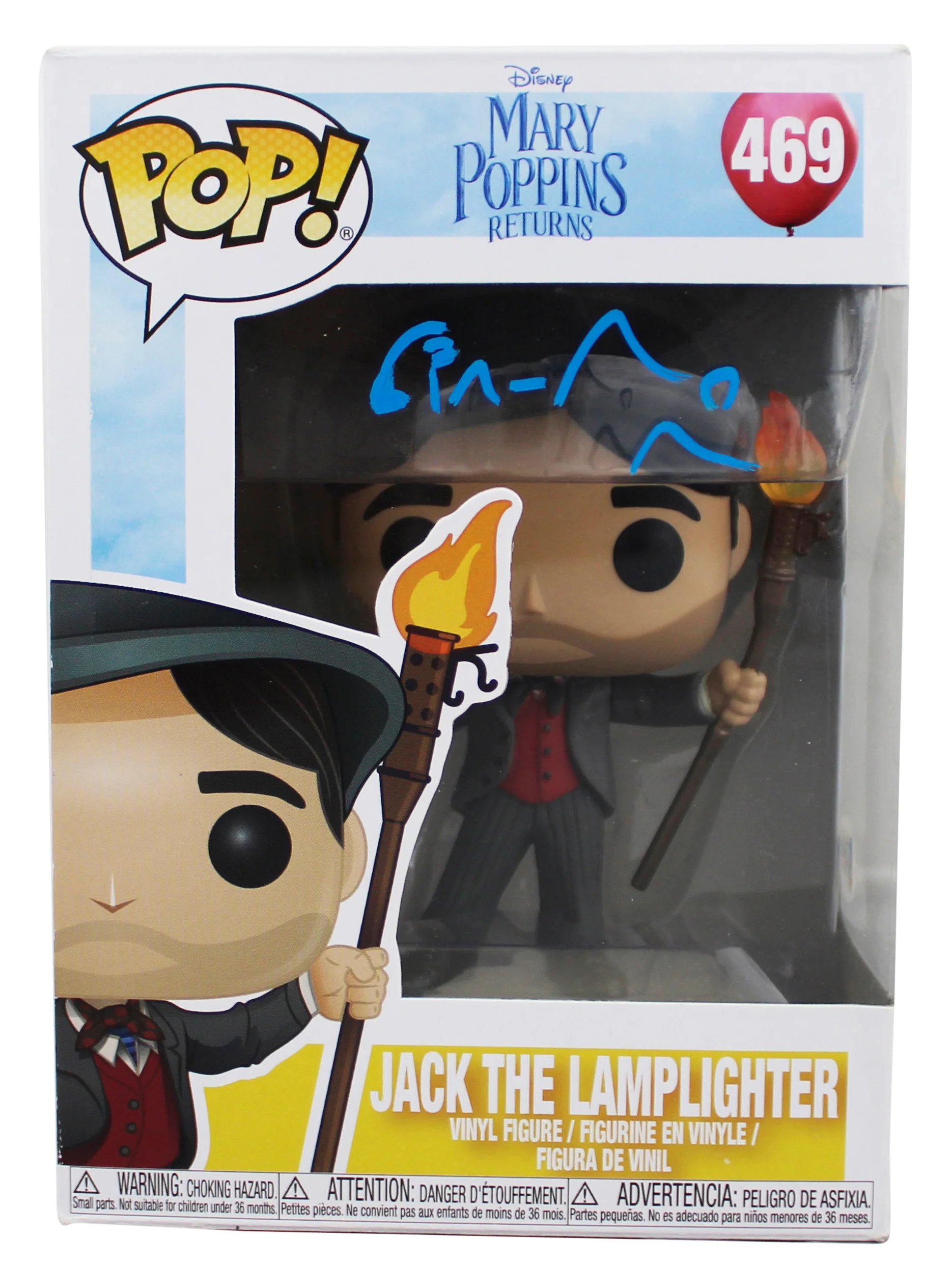 Lin-Manuel Miranda Mary Poppins Signed Jack #469 Funko Pop Figure BAS #G55732 - Image 2