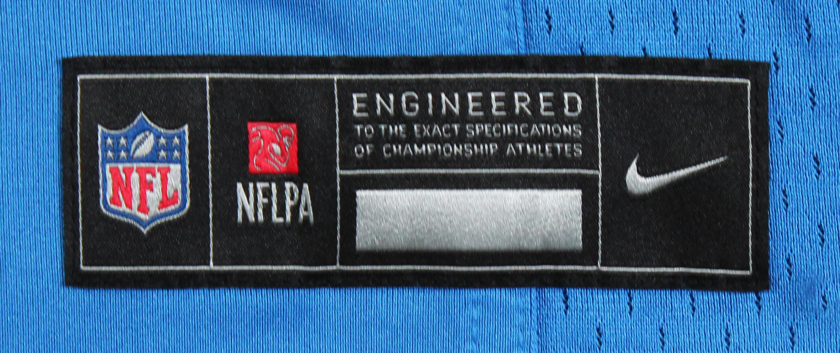 Lions Aidan Hutchinson Signed Blue Nike Game Jersey w/ Silver Sig BAS Witnessed - Image 7