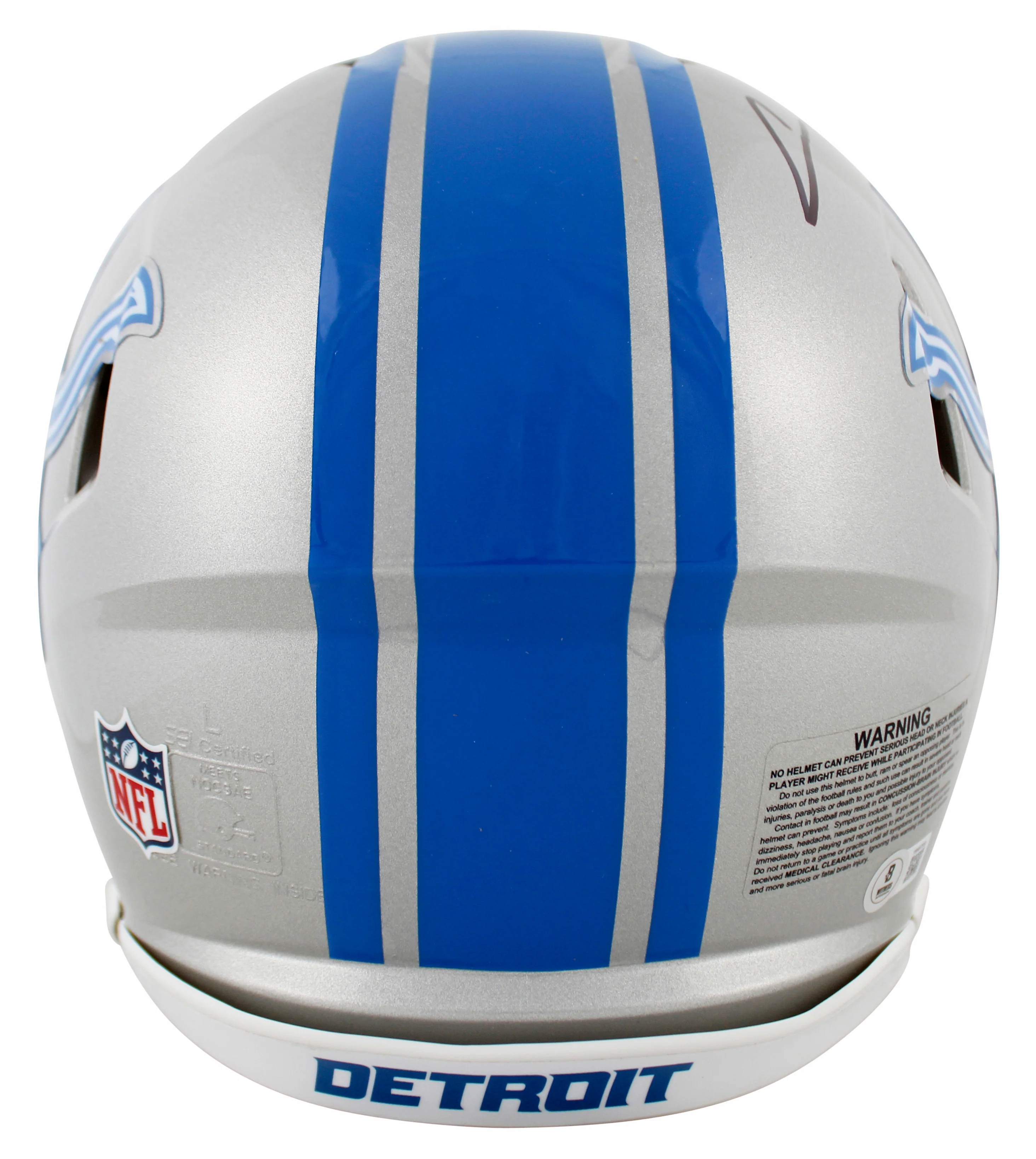 Lions Aidan Hutchinson Signed Full Size Speed Proline Helmet W/ Case BAS Wit - Image 4