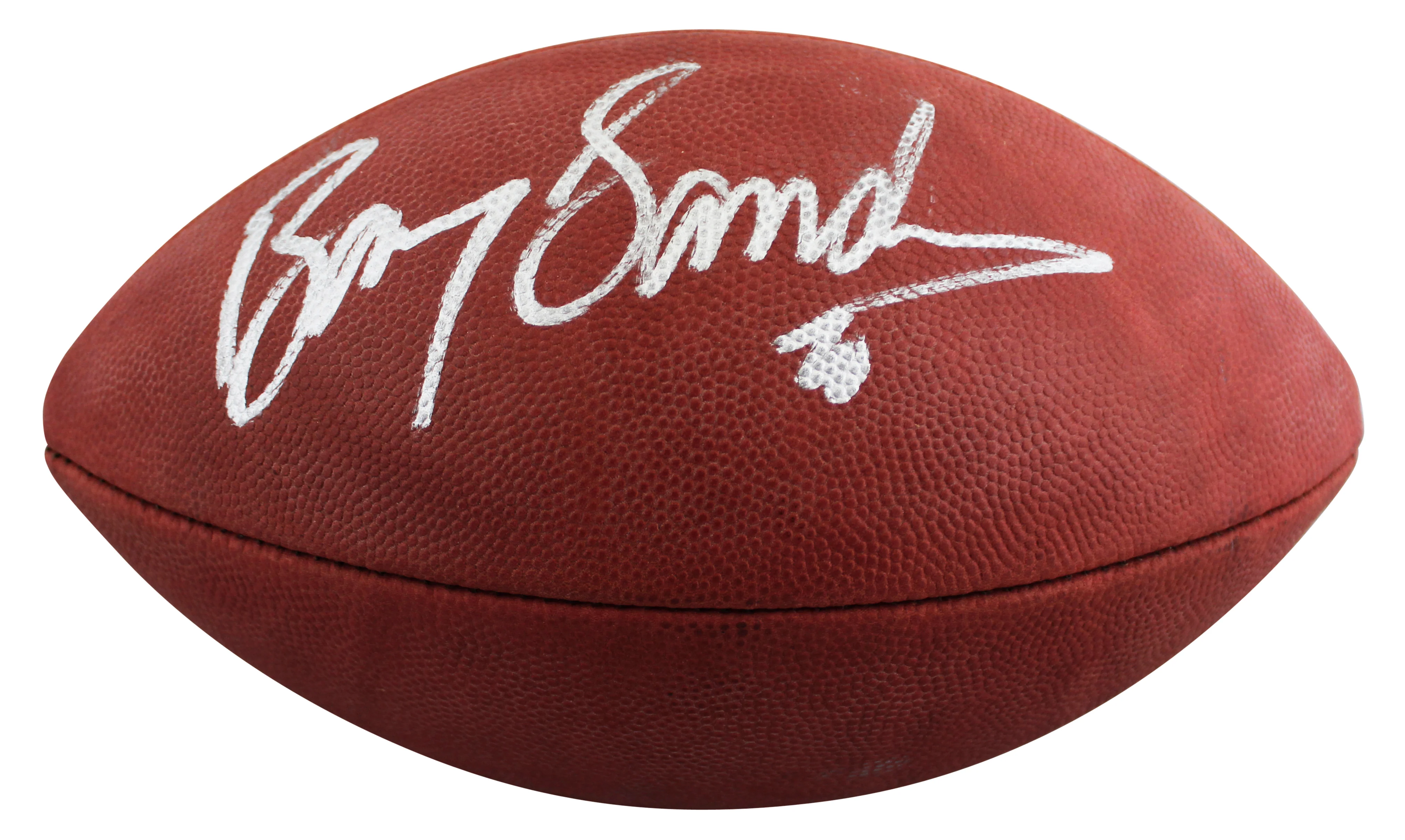 Lions Barry Sanders Authentic Signed Wilson Official Nfl Football BAS #BV70235 - Image 3