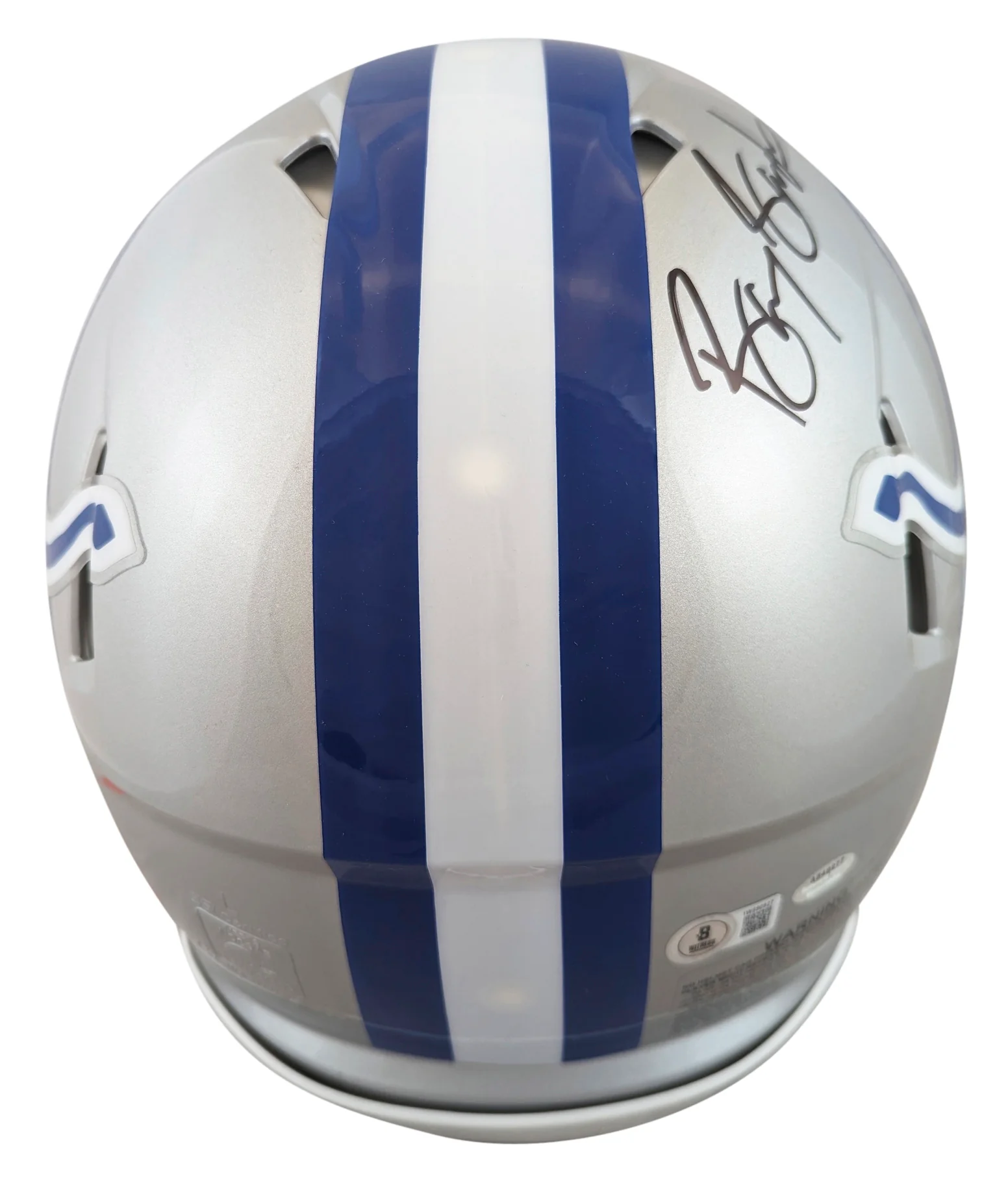 Lions Barry Sanders Signed 83-01 TB Speed F/S Speed Proline Helmet W/ Case BAS W - Image 4
