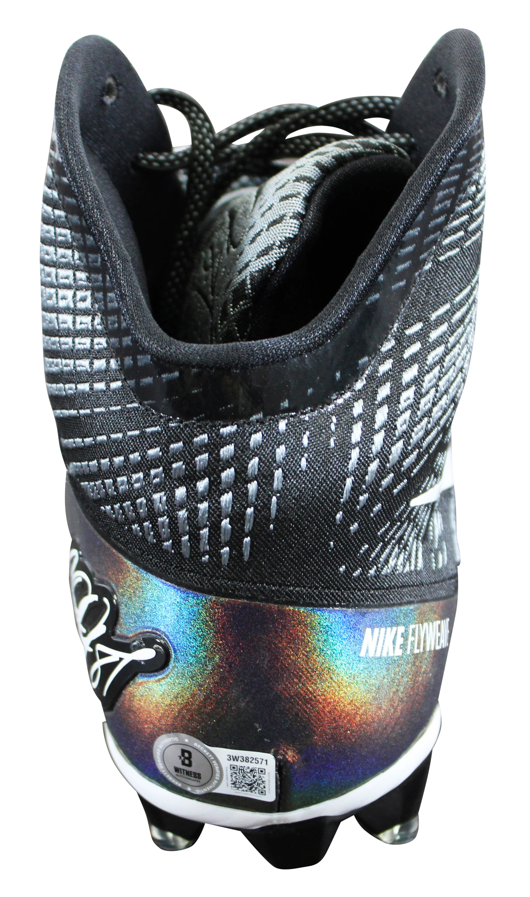 Lions Calvin Johnson Signed Signature Series Right Football Cleat W/ Case BAS W - Image 7