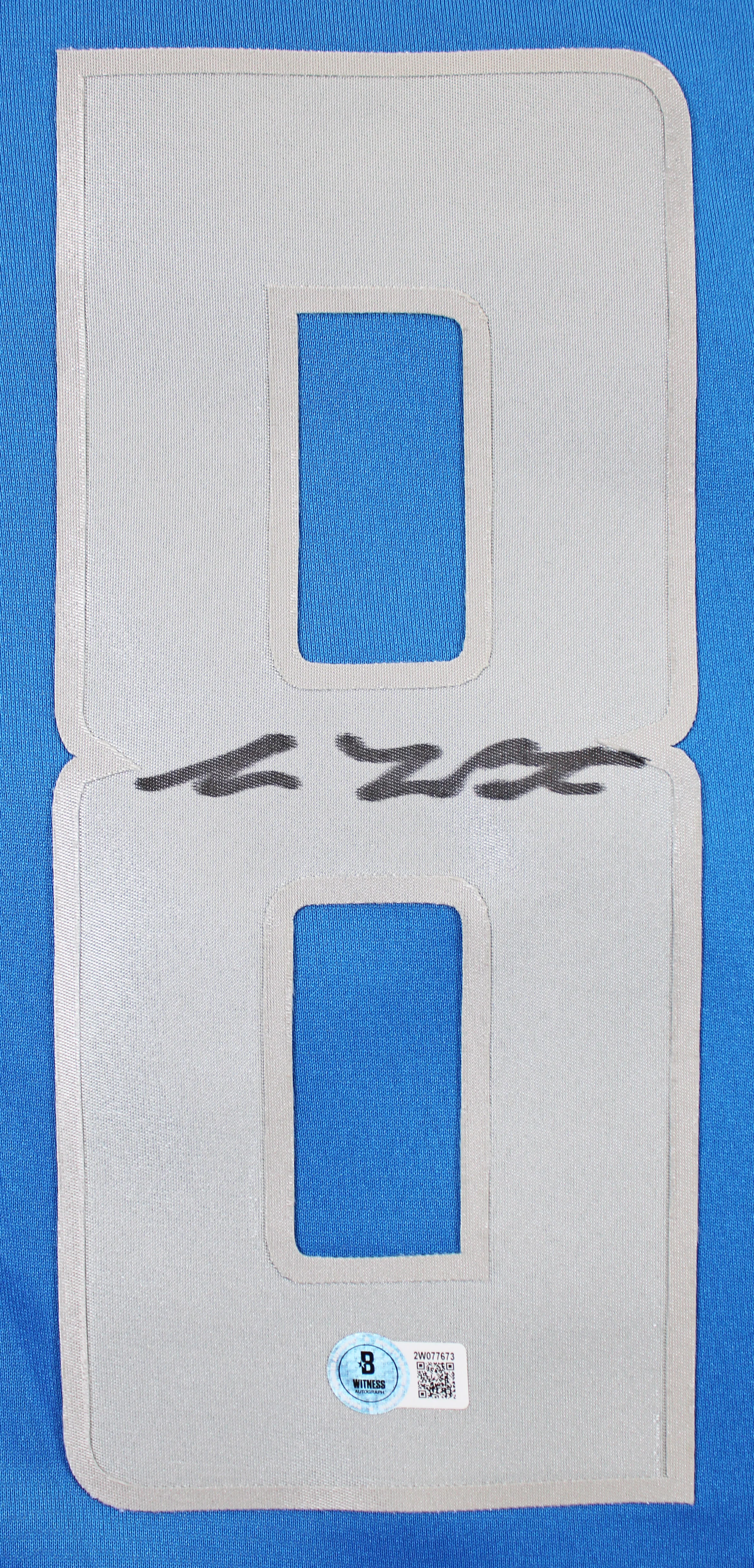 Lions Sam LaPorta Authentic Signed Blue Nike Limited Jersey BAS Witnessed - Image 3