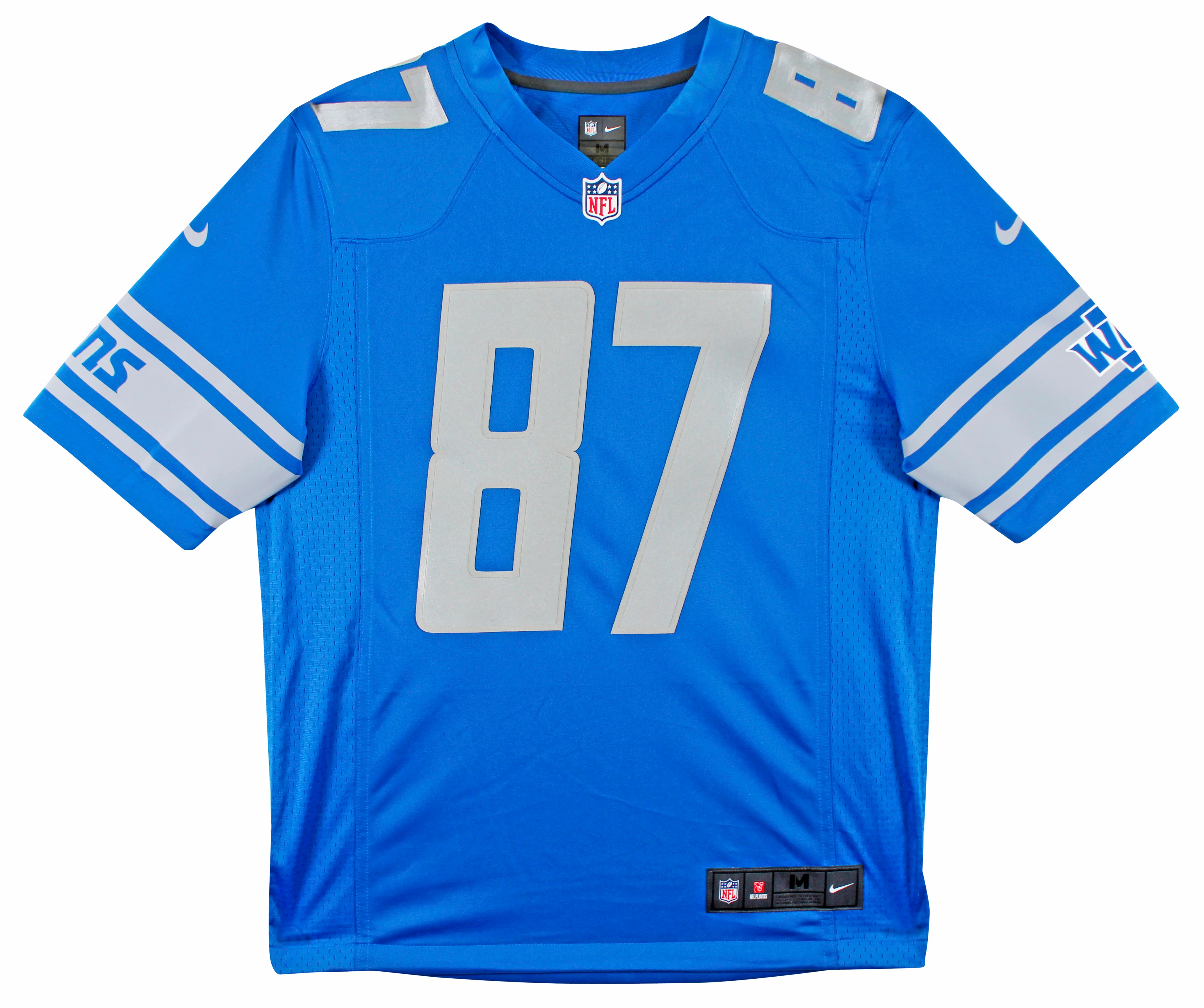 Lions Sam LaPorta Authentic Signed Blue Nike Limited Jersey BAS Witnessed - Image 4