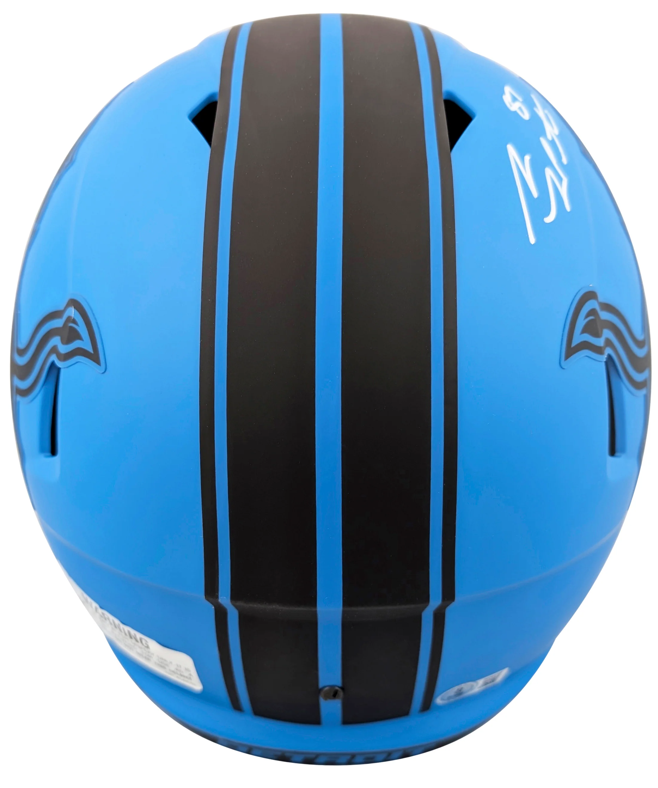 Lions Sam LaPorta Signed Rave Full Size Speed Rep Helmet W/ Case BAS Witnessed - Image 4