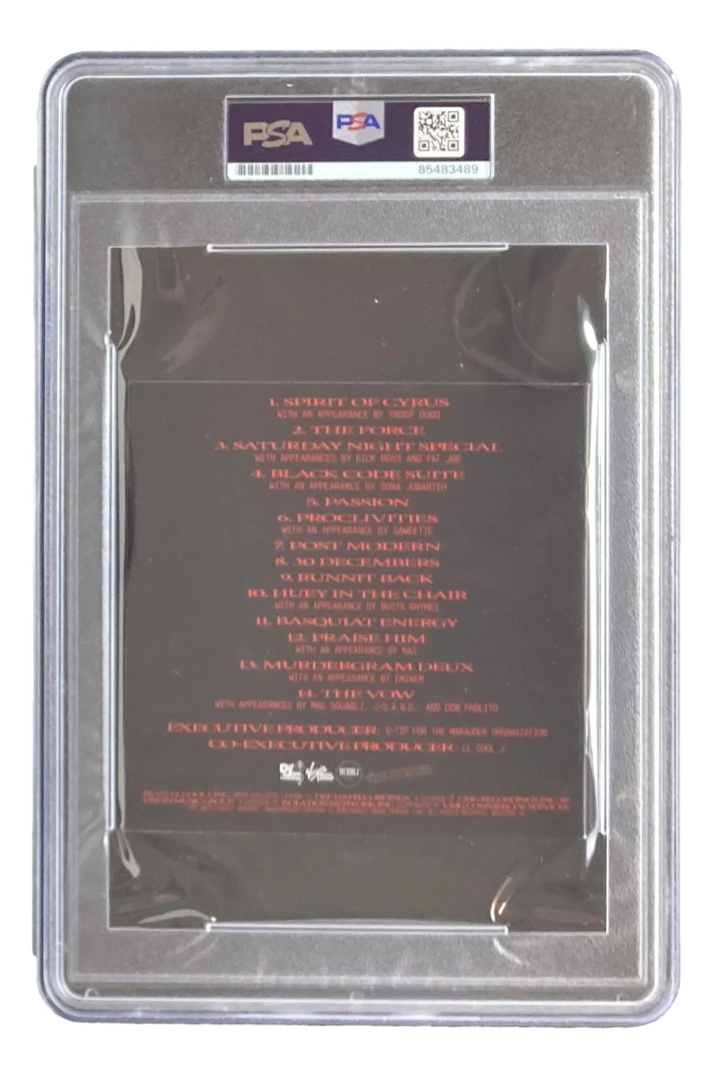 LL Cool J Signed Slabbed The Force CD Booklet PSA - Image 2