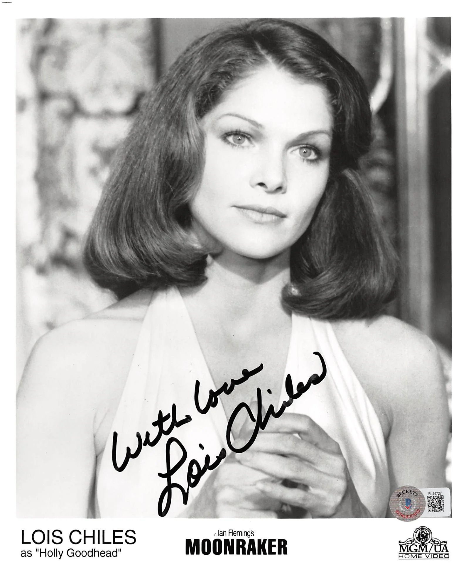 Lois Chiles Moonraker "With Love" Authentic Signed 8x10 Photo BAS #BL44727 - Image 2