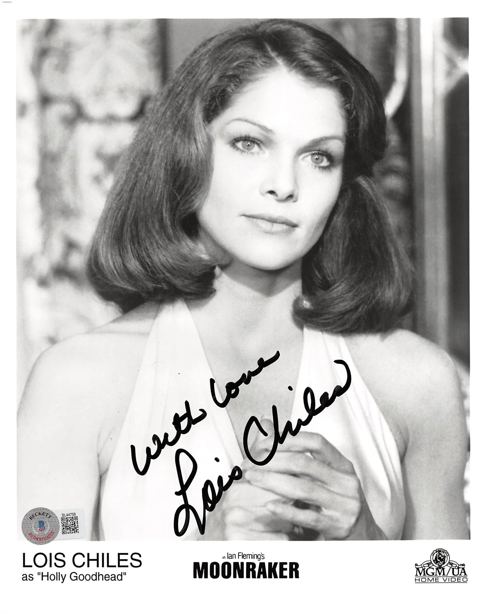 Lois Chiles Moonraker "With Love" Authentic Signed 8x10 Photo BAS #BL44758 - Image 2