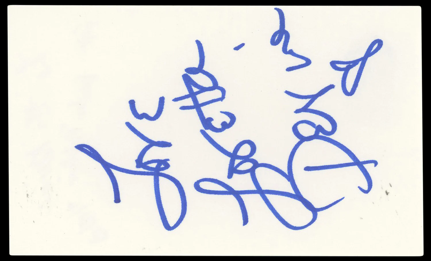 Loretta Devine Waiting to Exhale Authentic Signed 3x5 Index Card BAS #BP50604 - Image 2