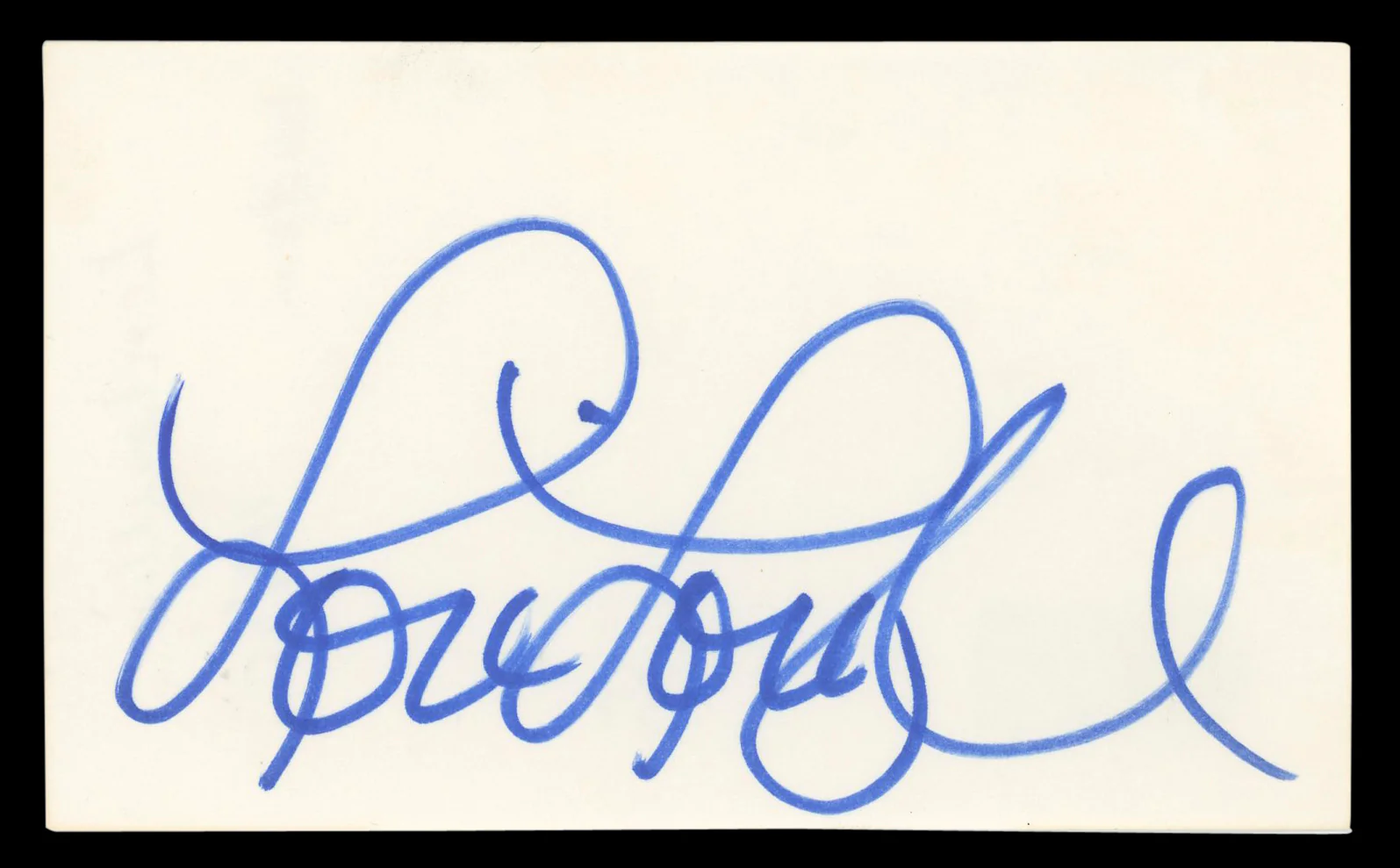 Lori Loughlin Full House Authentic Signed 3x5 Index Card BAS #BL98565 - Image 2