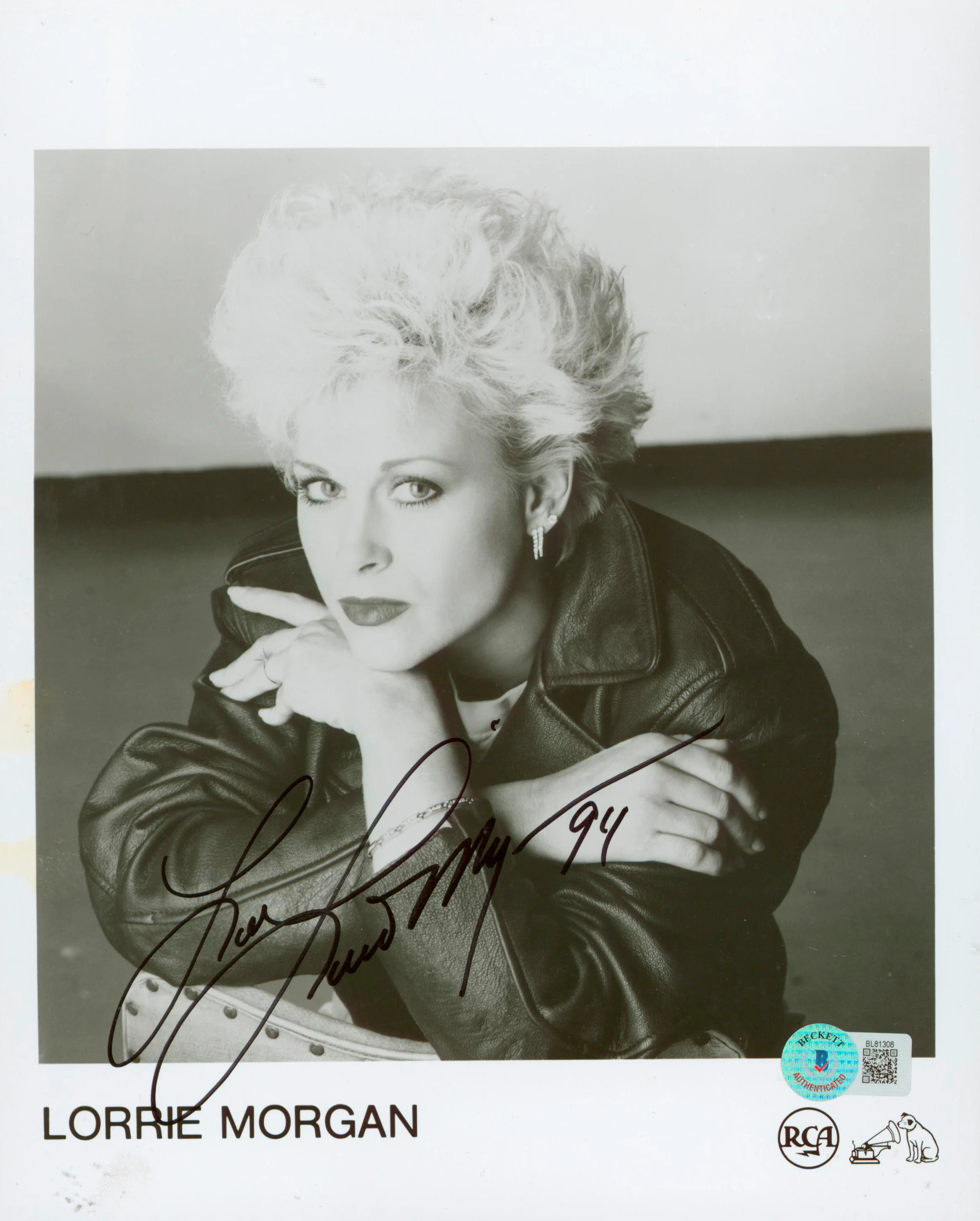 Lorrie Morgan Country Musician Authentic Signed 8x10 Photo BAS #BL81308 - Image 2