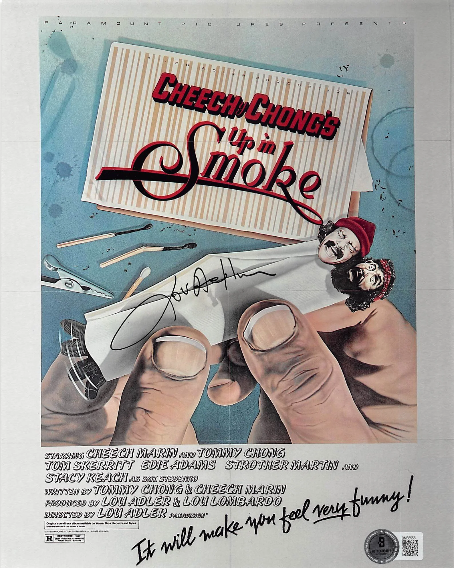 Lou Adler Cheech & Chong's Up In Smoke Authentic Signed 8x10 Photo BAS #BM56556 - Image 2