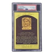 Lou Boudreau Signed 4x6 Cleveland HOF Plaque Card PSA/DNA 85027794 - Image 3