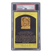 Lou Boudreau Signed 4x6 Cleveland HOF Plaque Card PSA/DNA 85027795 - Image 3
