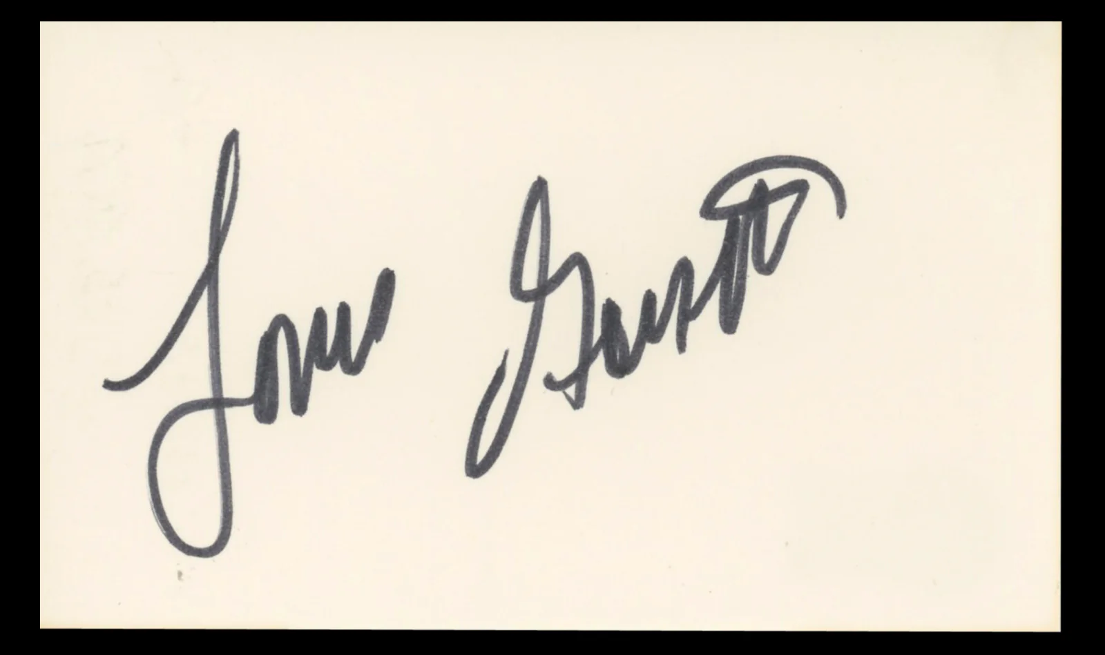 Louis Gossett Jr. An Officer and a Gentleman Authentic Signed 3x5 Index Card BAS #BT01203 - Image 2