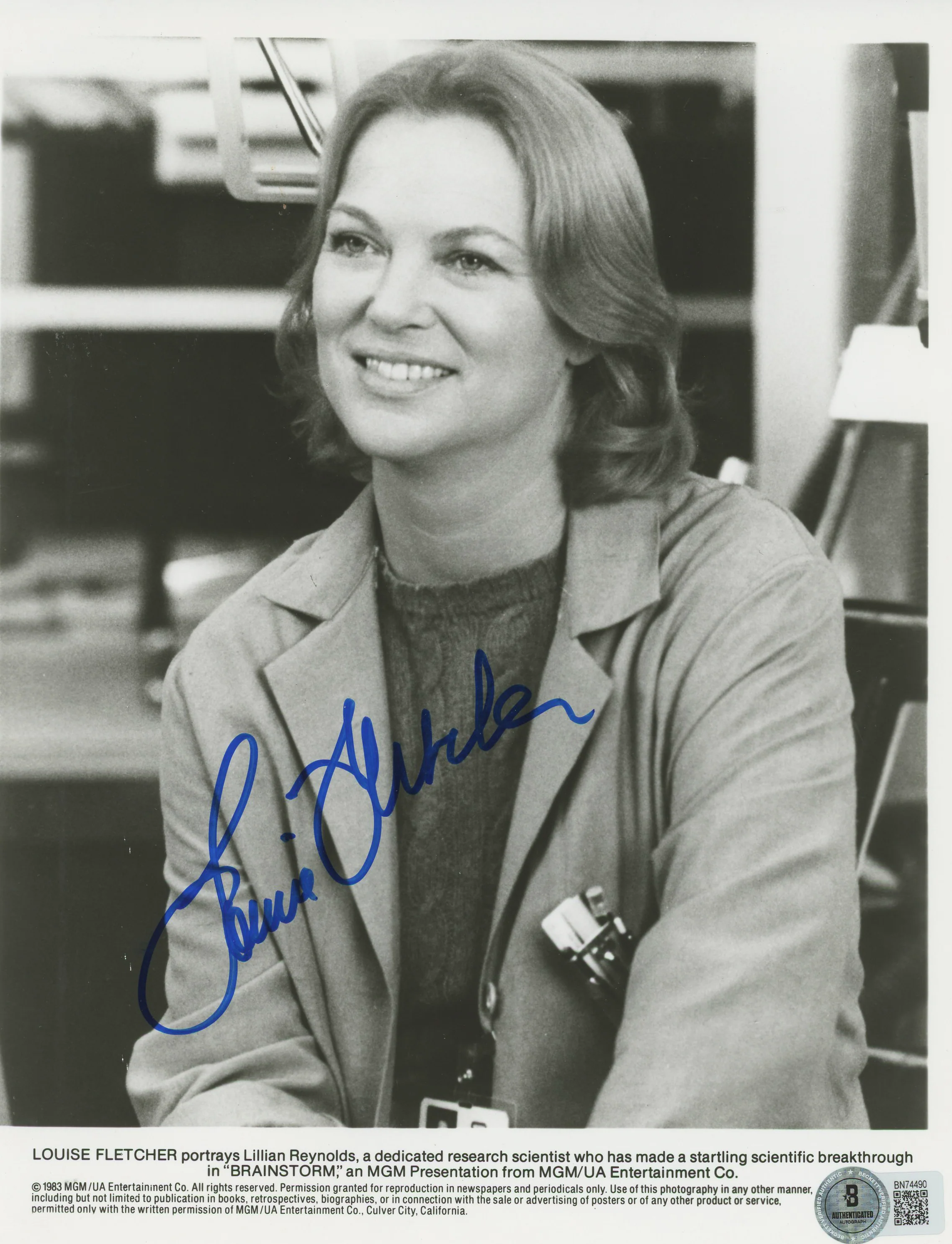 Louise Fletcher Brainstorm Authentic Signed 8x10 Photo Autographed BAS #BN74490 - Image 2