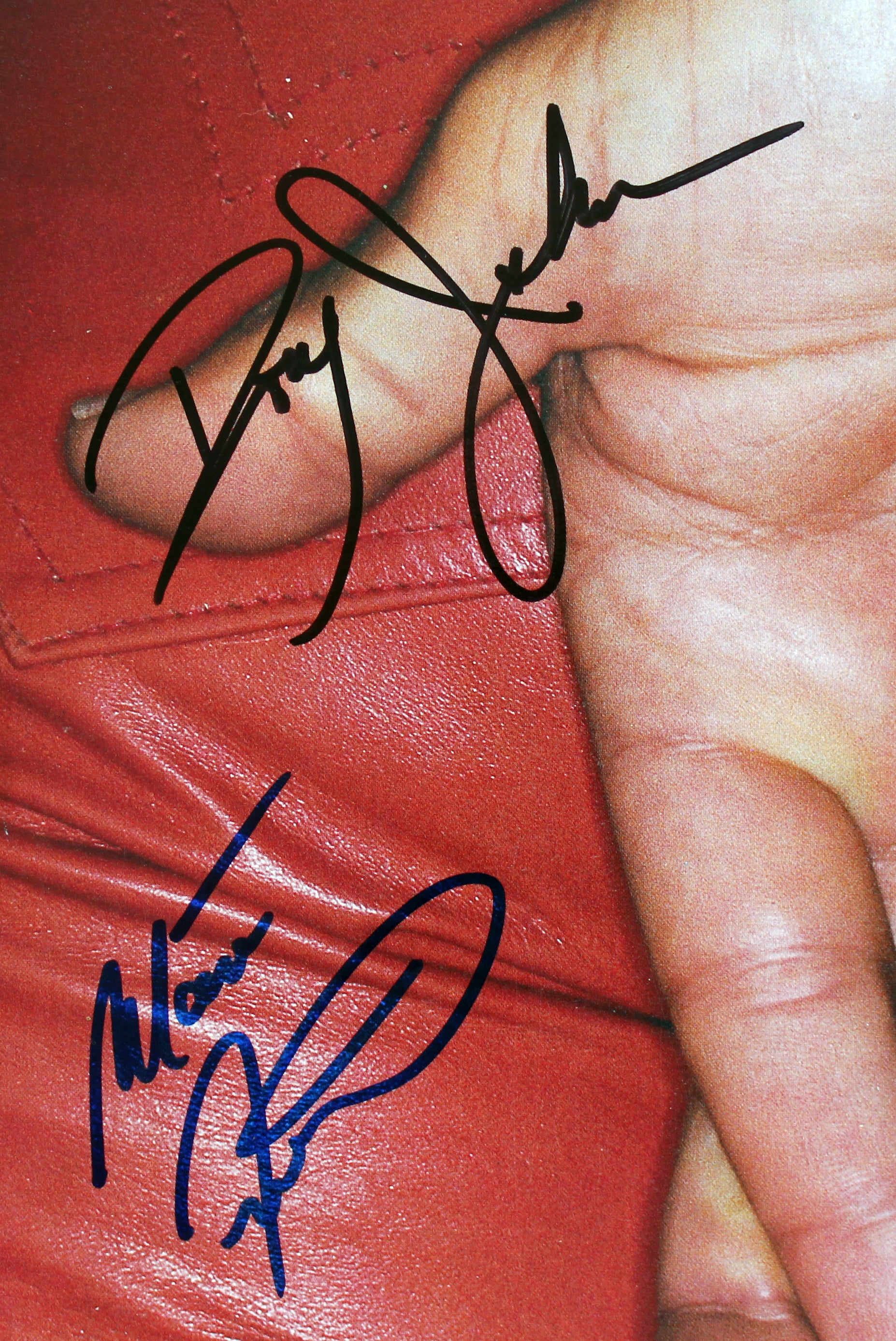 Loverboy (3) Dean, Johnson & Frenette Signed Get Lucky Album Cover BAS #AB77891 - Image 3