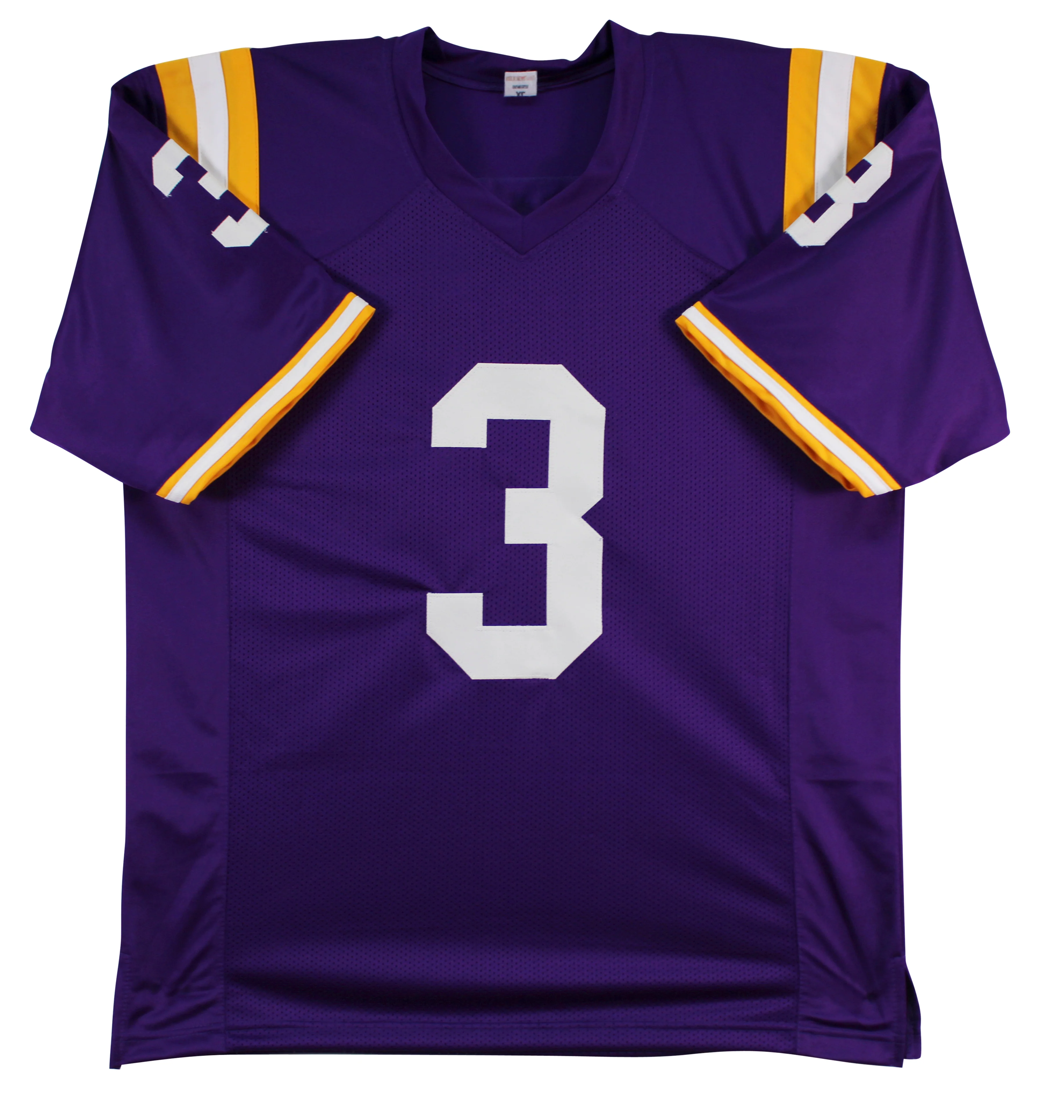 LSU Odell Beckham Jr. Authentic Signed Purple Pro Style Jersey BAS Wit #2W729942 - Image 4