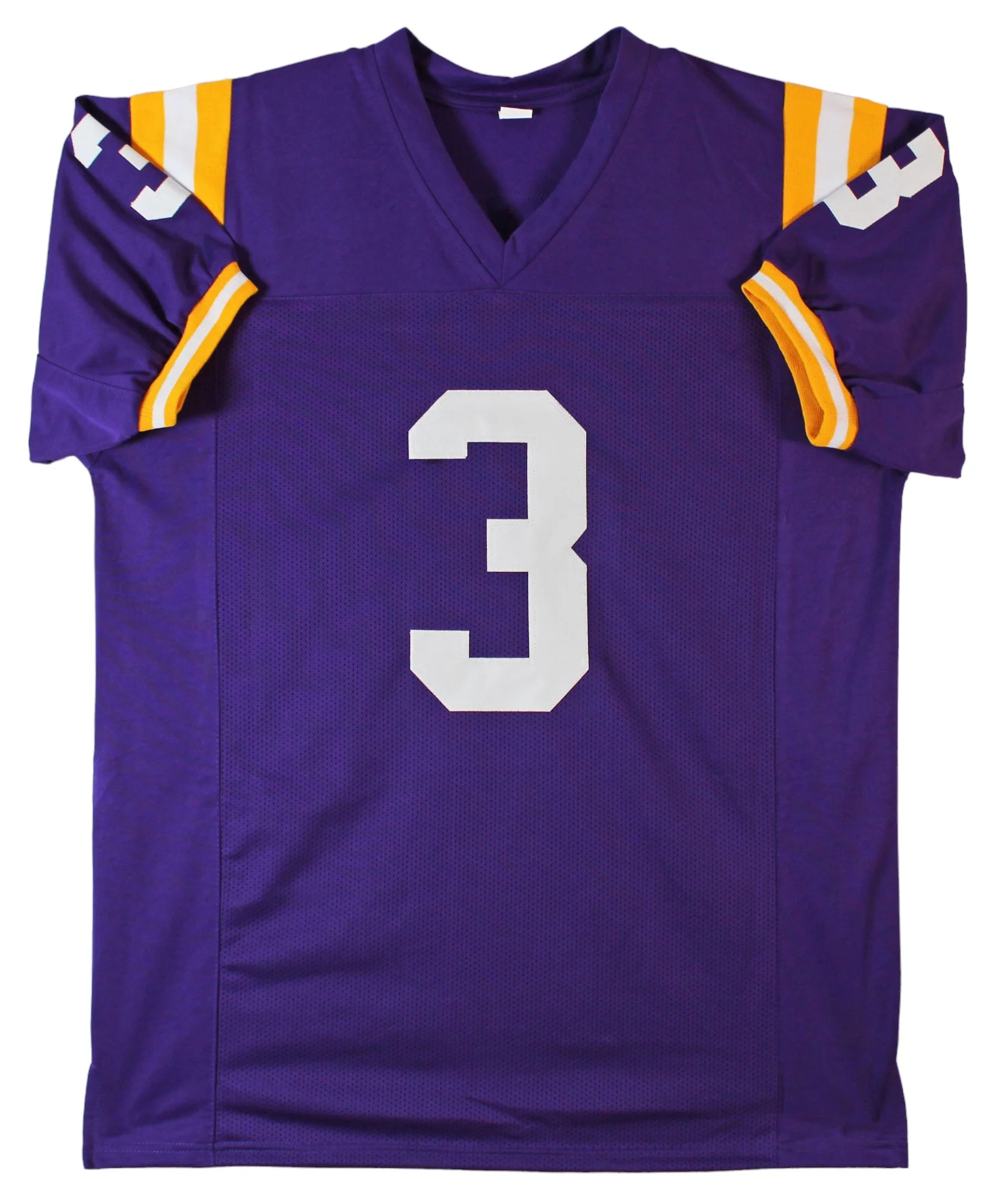 LSU Odell Beckham Jr. Authentic Signed Purple Pro Style Jersey BAS Witnessed - Image 4