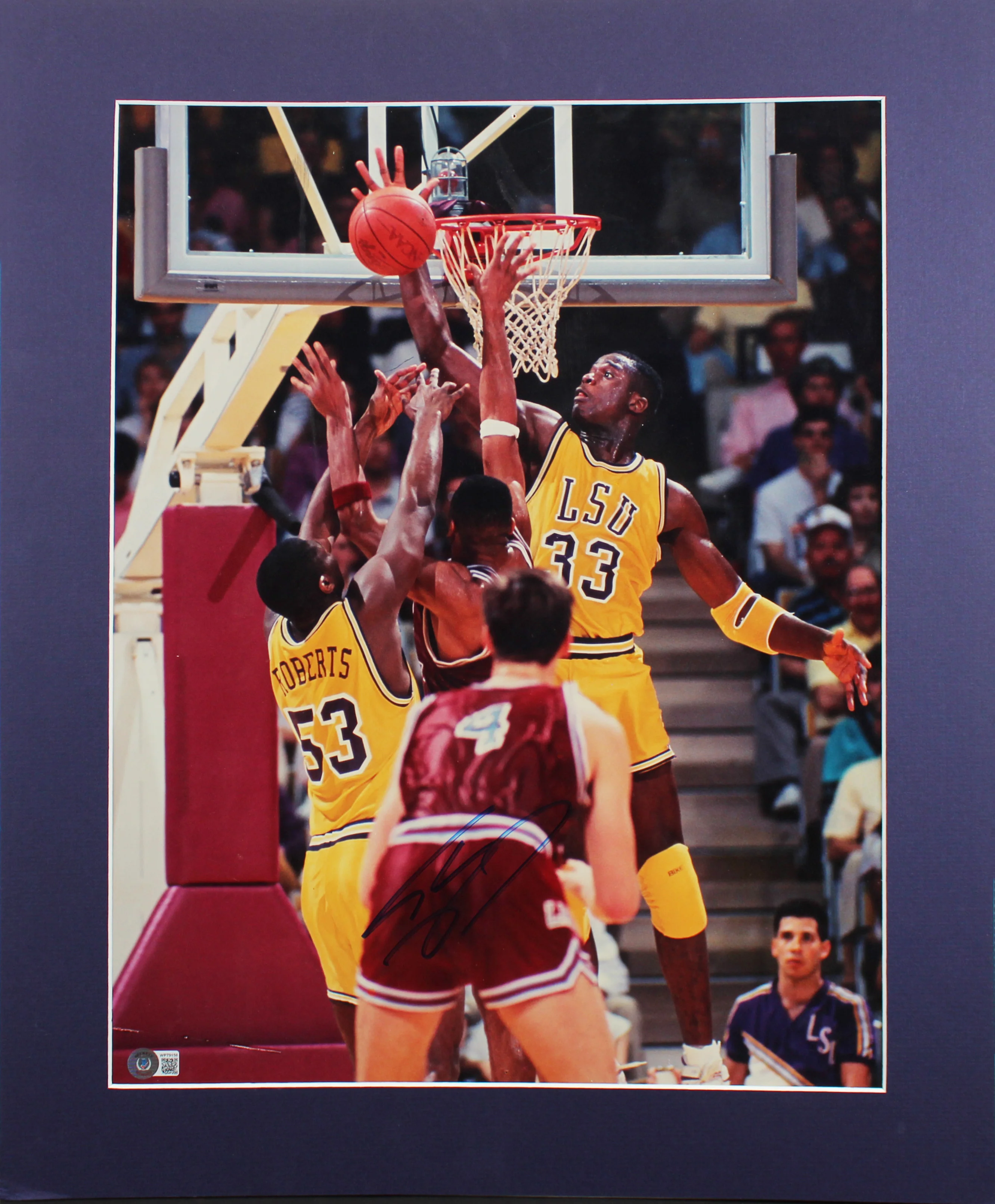 LSU Shaquille O'Neal Authentic Signed 16x20 Matted Photo BAS Witnessed #WP79158 - Image 2