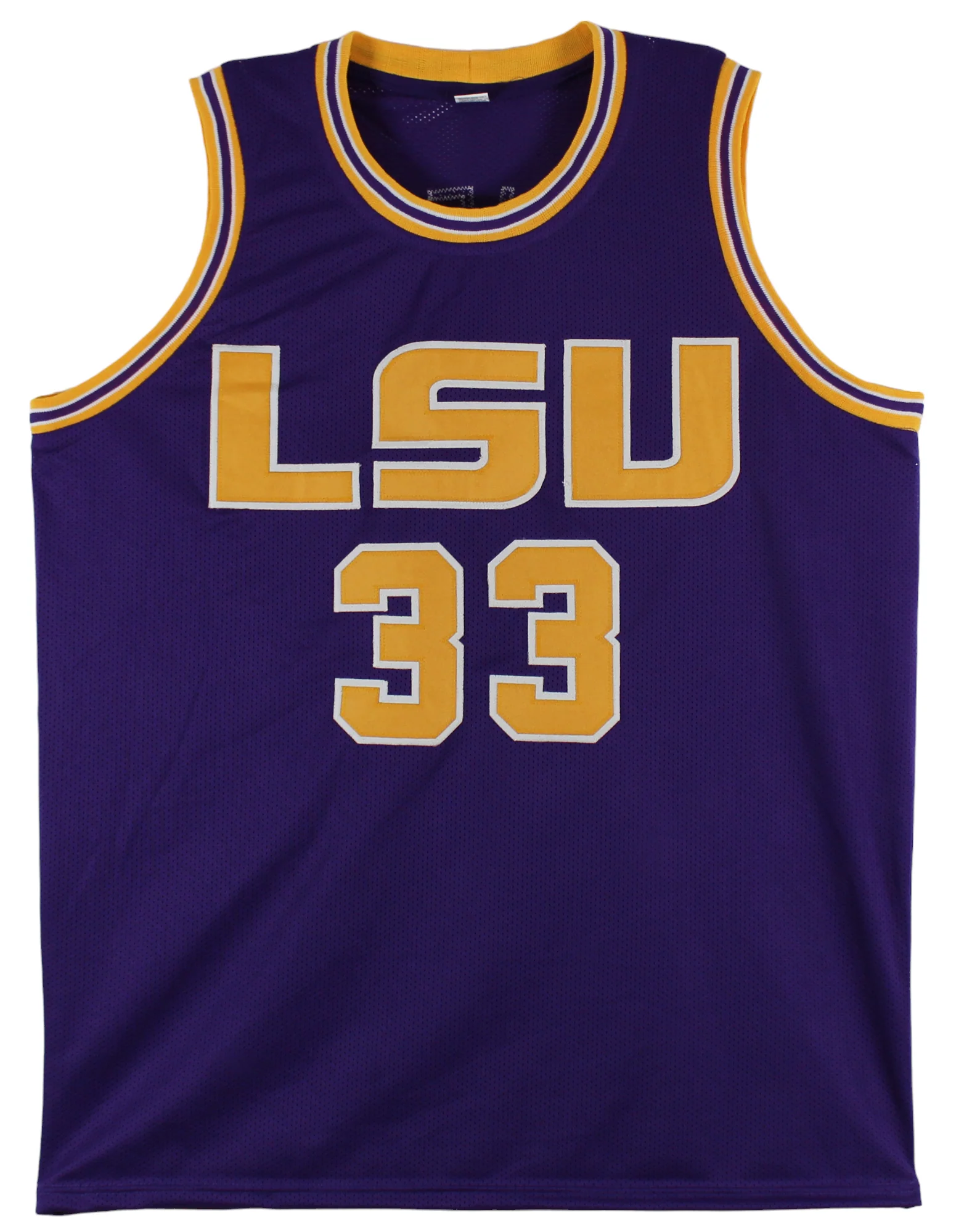 LSU Shaquille O'Neal Authentic Signed Purple Pro Style Jersey BAS Witnessed 2 - Image 4