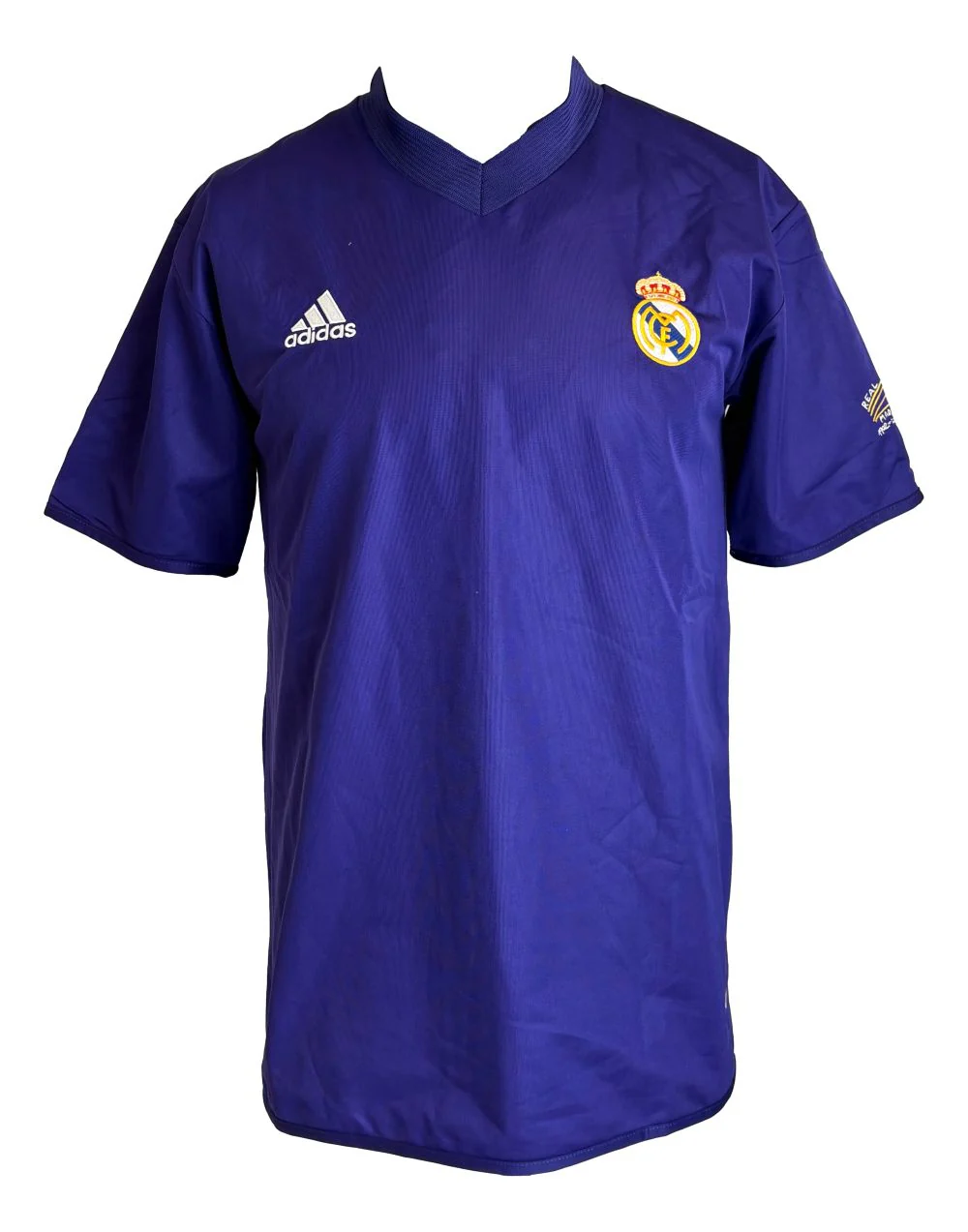 Luis Figo Signed Real Madrid Purple Adidas Soccer Jersey BAS - Image 3