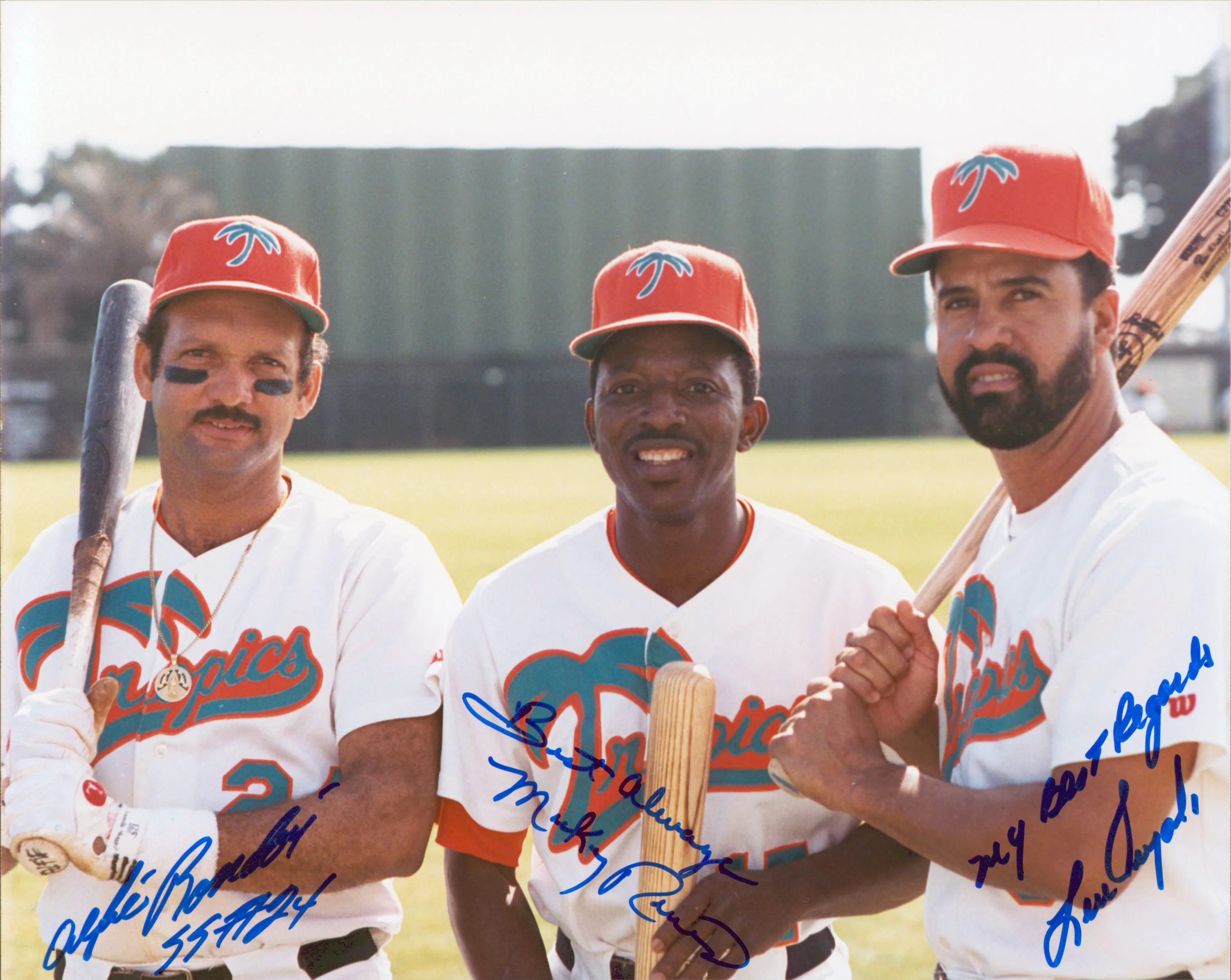 Luis Pujols, Mickey Rivers & Alfie Rondon Signed 8x10 Photo BAS #AA03445 - Image 2