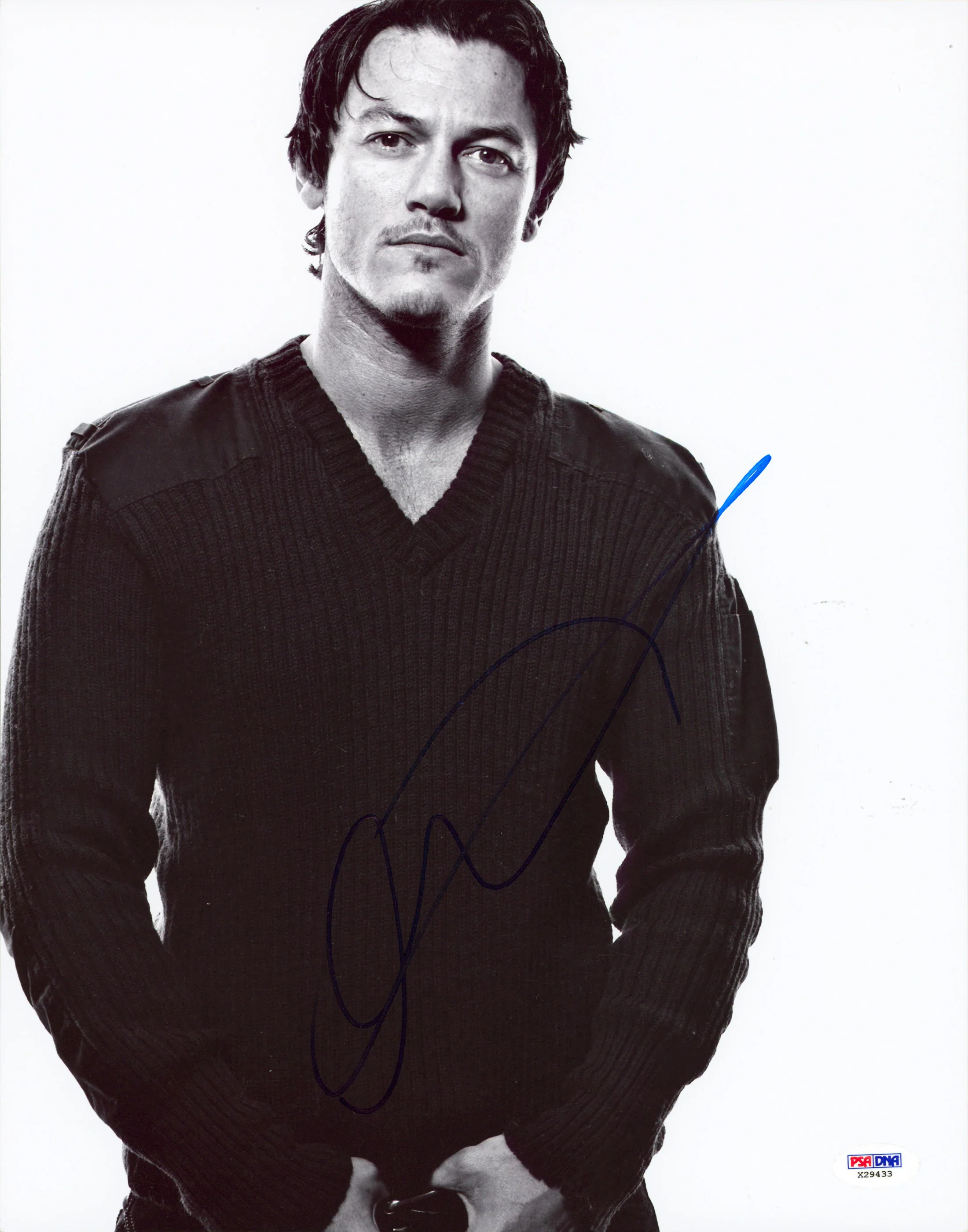 Luke Evans Clash of the Titans Authentic Signed 11x14 Vert Photo PSA/DNA #X29433 - Image 2