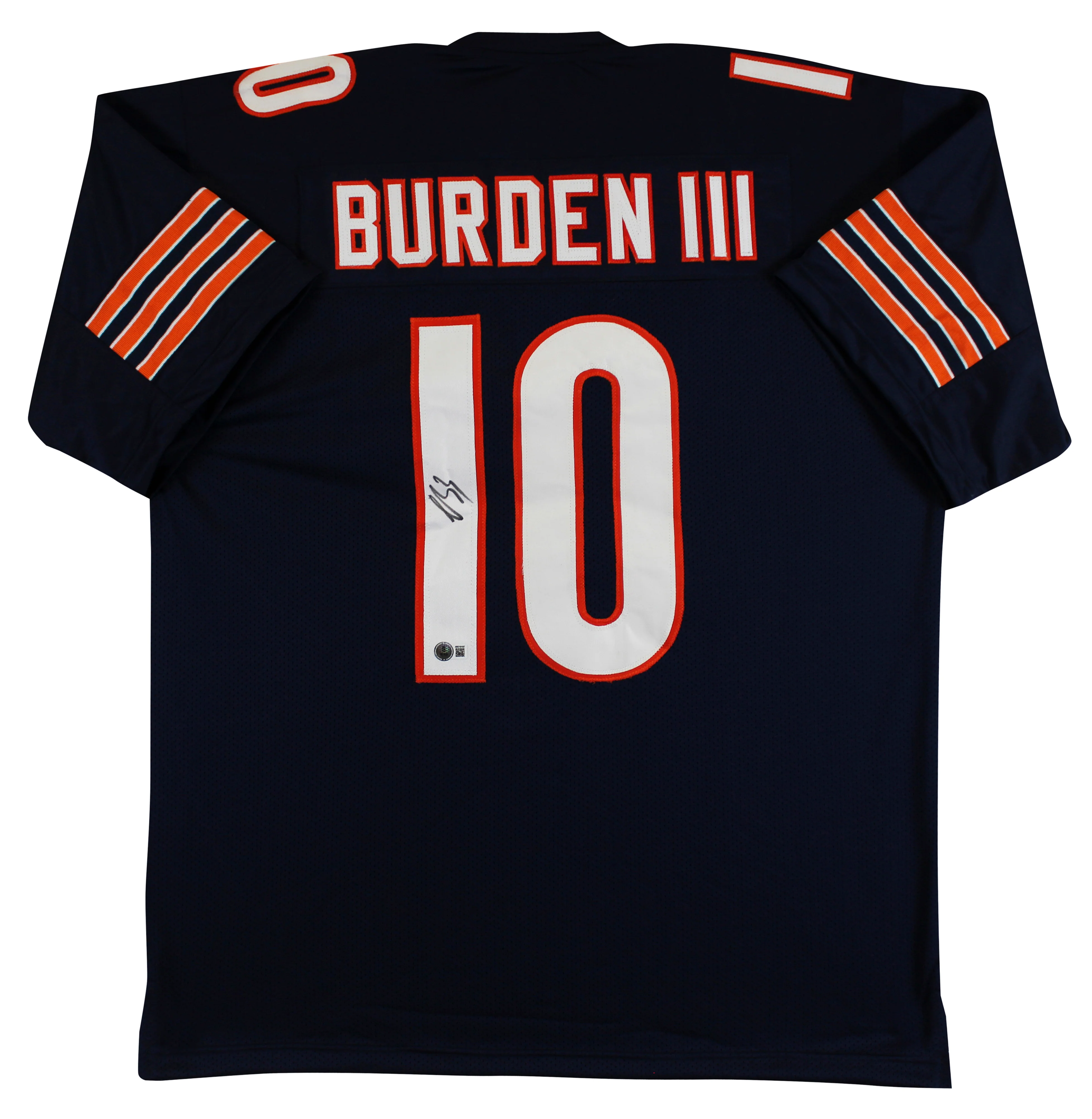 Luther Burden III Authentic Signed Navy Pro Style Jersey BAS Witnessed 2 - Image 2